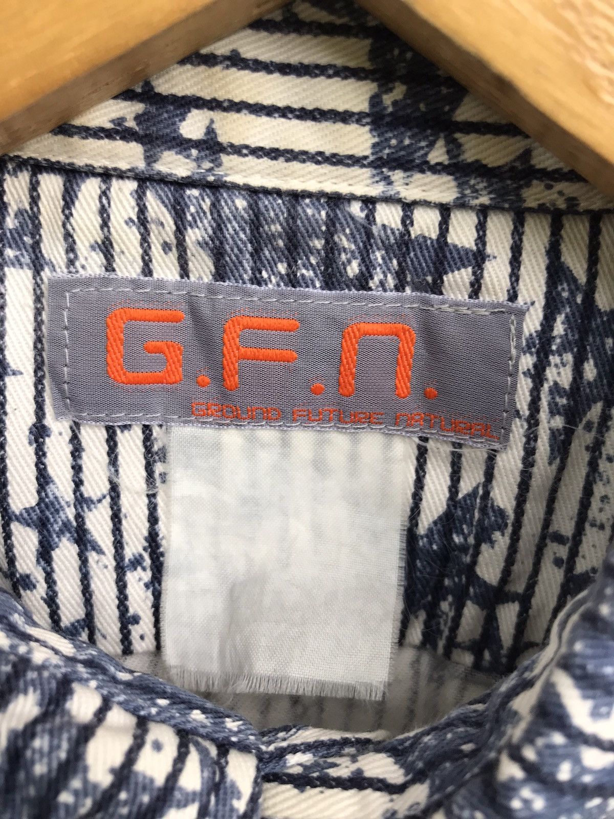 Japanese Brand Japanese Brand Ground Future Natural Star Print Shirts Size US S / EU 44-46 / 1 - 7 Thumbnail