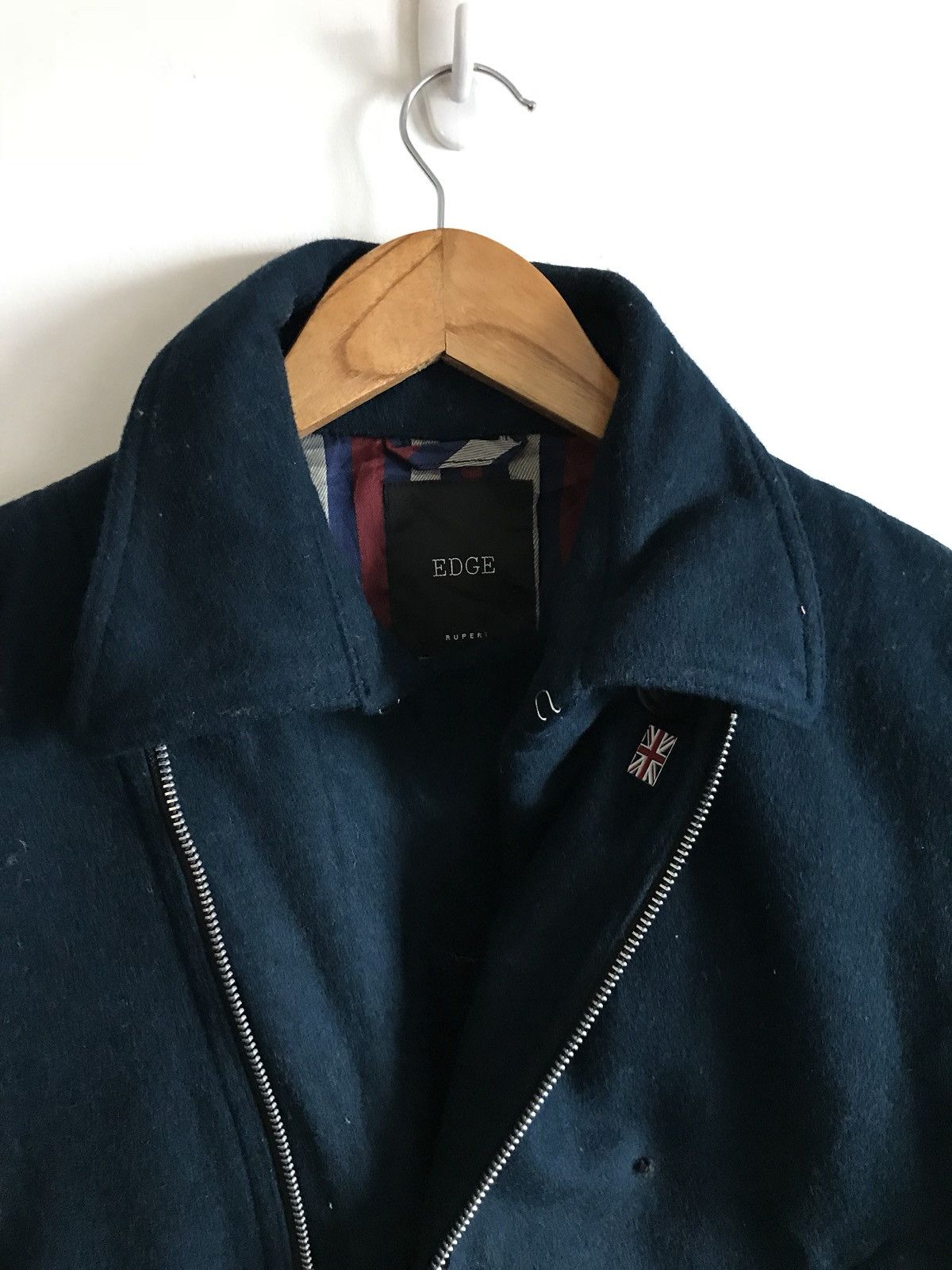 Designer × Japanese Brand Japanese Brand Edge Rupert Green Wool Double Collar Jacket Size US M / EU 48-50 / 2 - 3 Thumbnail