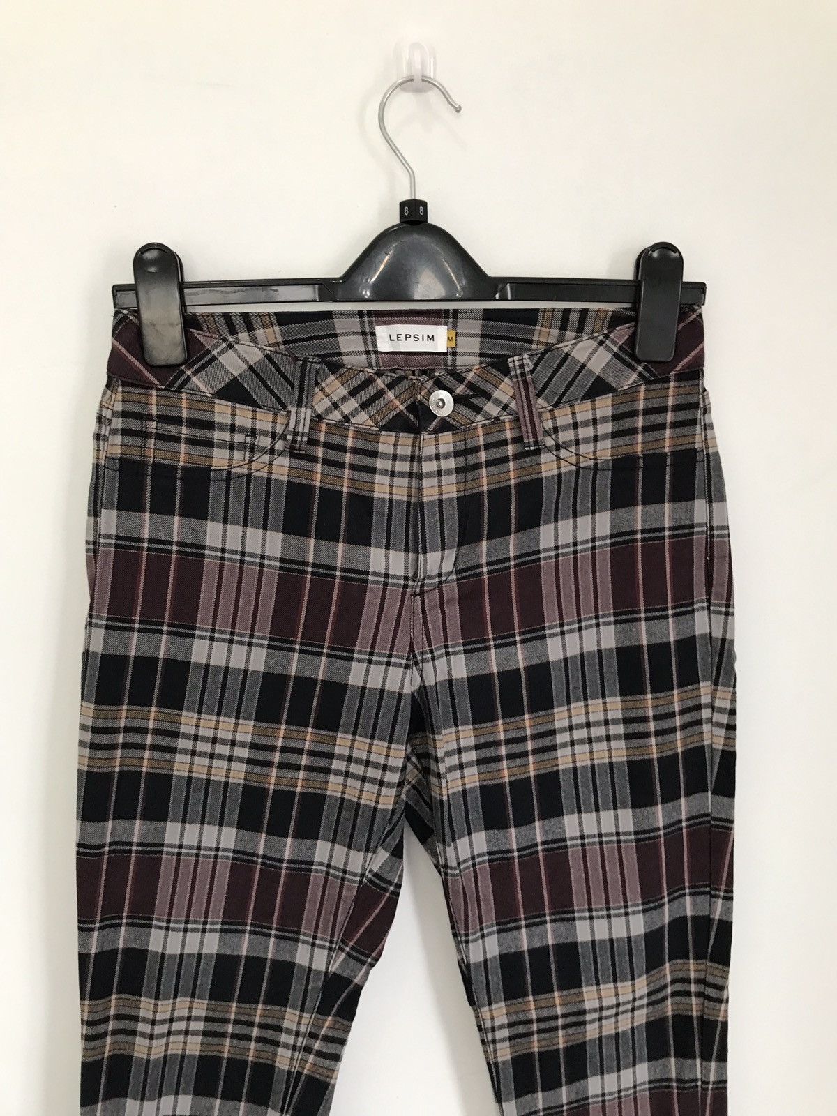 Japanese Brand Vintage Japanese Brand Lepsim Checkered Pants Nice Design Size US 27 - 2 Thumbnail