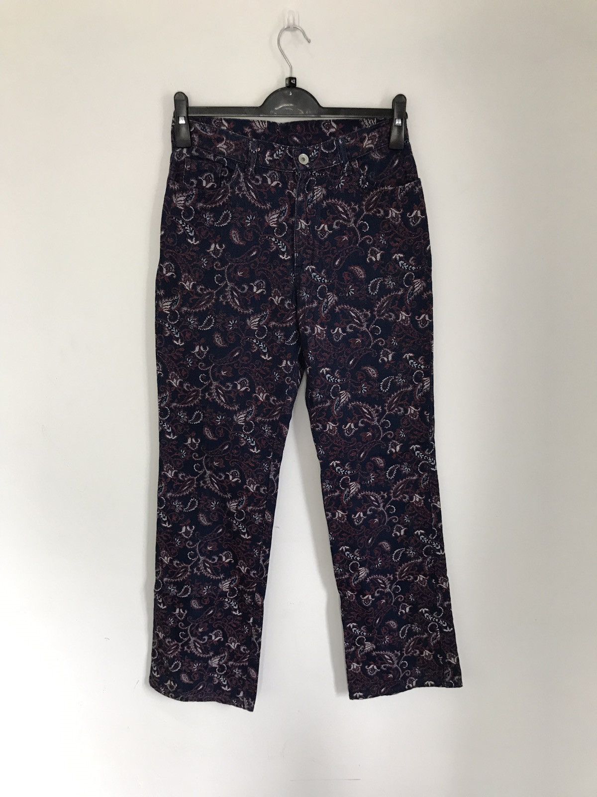 Japanese Brand Vintage Made In Japan Paisley Nice Design Trousers Pants Size US 27 - 2 Thumbnail