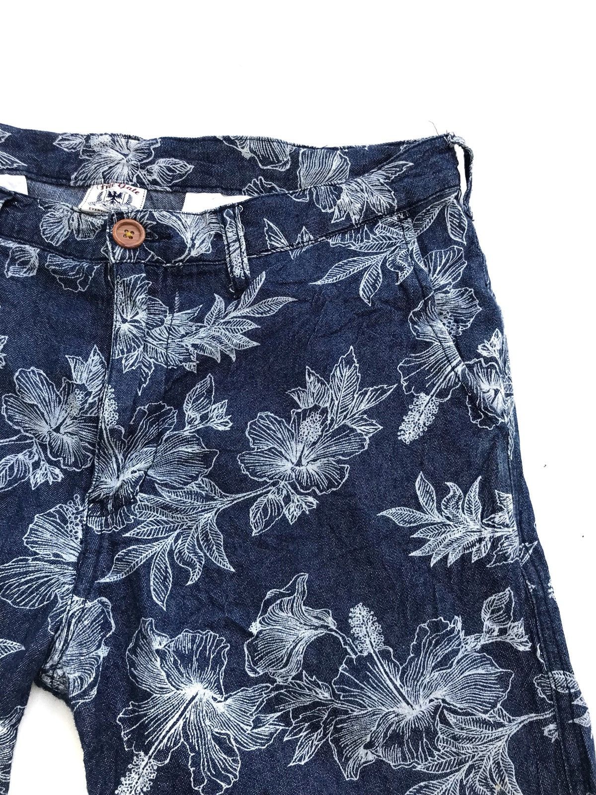 Indigo × Japanese Brand Japanese Brand Free Gate Cotton Denim Short Pants Size US 32 / EU 48 - 7 Thumbnail