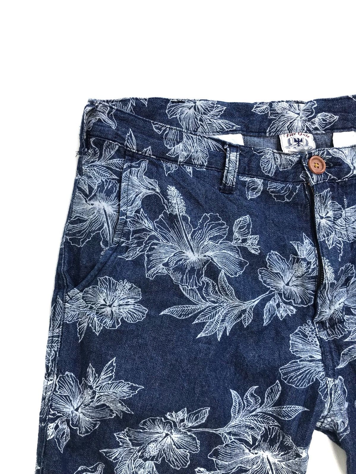 Indigo × Japanese Brand Japanese Brand Free Gate Cotton Denim Short Pants Size US 32 / EU 48 - 3 Thumbnail