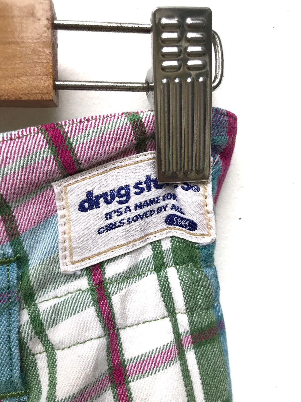 Japanese Brand Made in Japan DRUG STORE Checked High Waist Pants Size US 26 / EU 42 - 6 Thumbnail