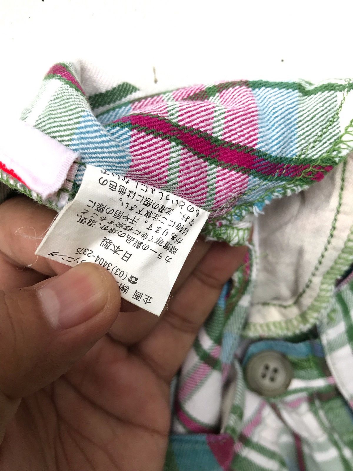 Japanese Brand Made in Japan DRUG STORE Checked High Waist Pants Size US 26 / EU 42 - 7 Thumbnail