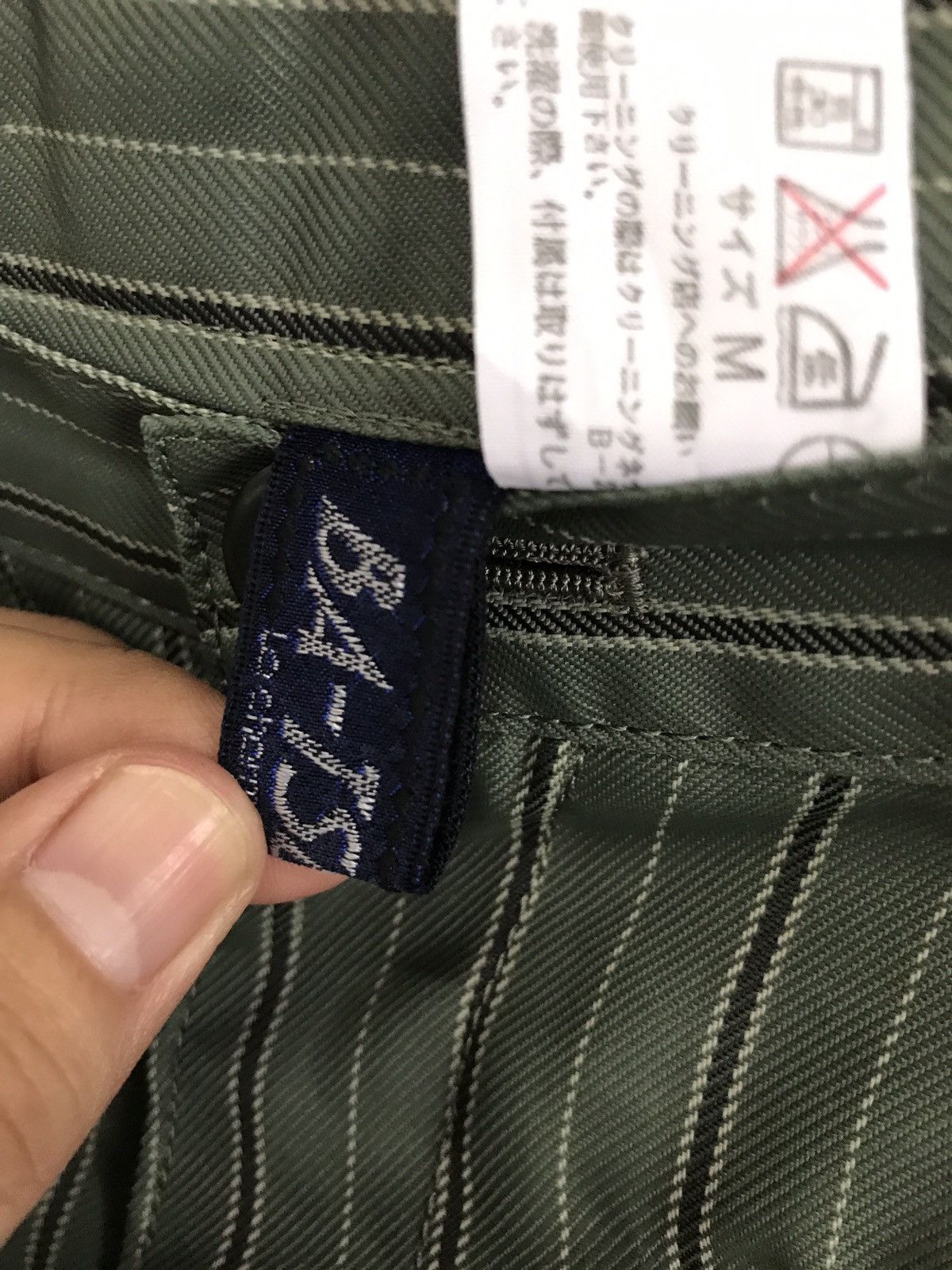 Japanese Brand × Seditionaries Made In Japan Ba-Tsu Club Stripes Zipper Cropped Pant Size US 27 - 5 Thumbnail