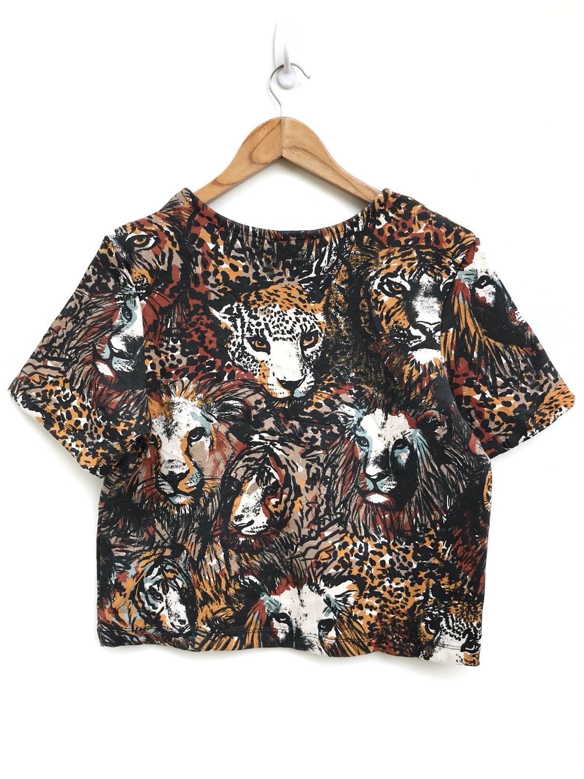 H&M H&M Tiger Lion Leopard Thick Cotton Shirts Cropped Size US S / EU 44-46 / 1 - 3 Thumbnail