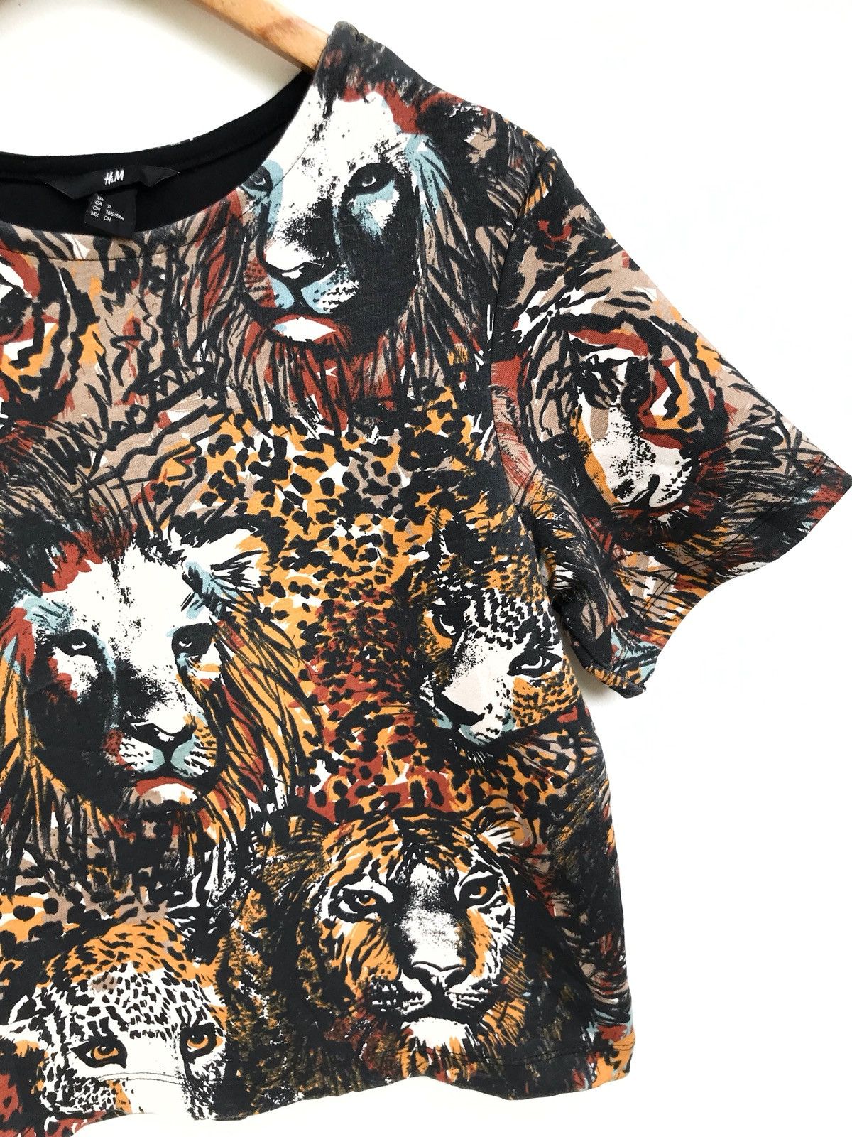 H&M H&M Tiger Lion Leopard Thick Cotton Shirts Cropped Size US S / EU 44-46 / 1 - 4 Thumbnail