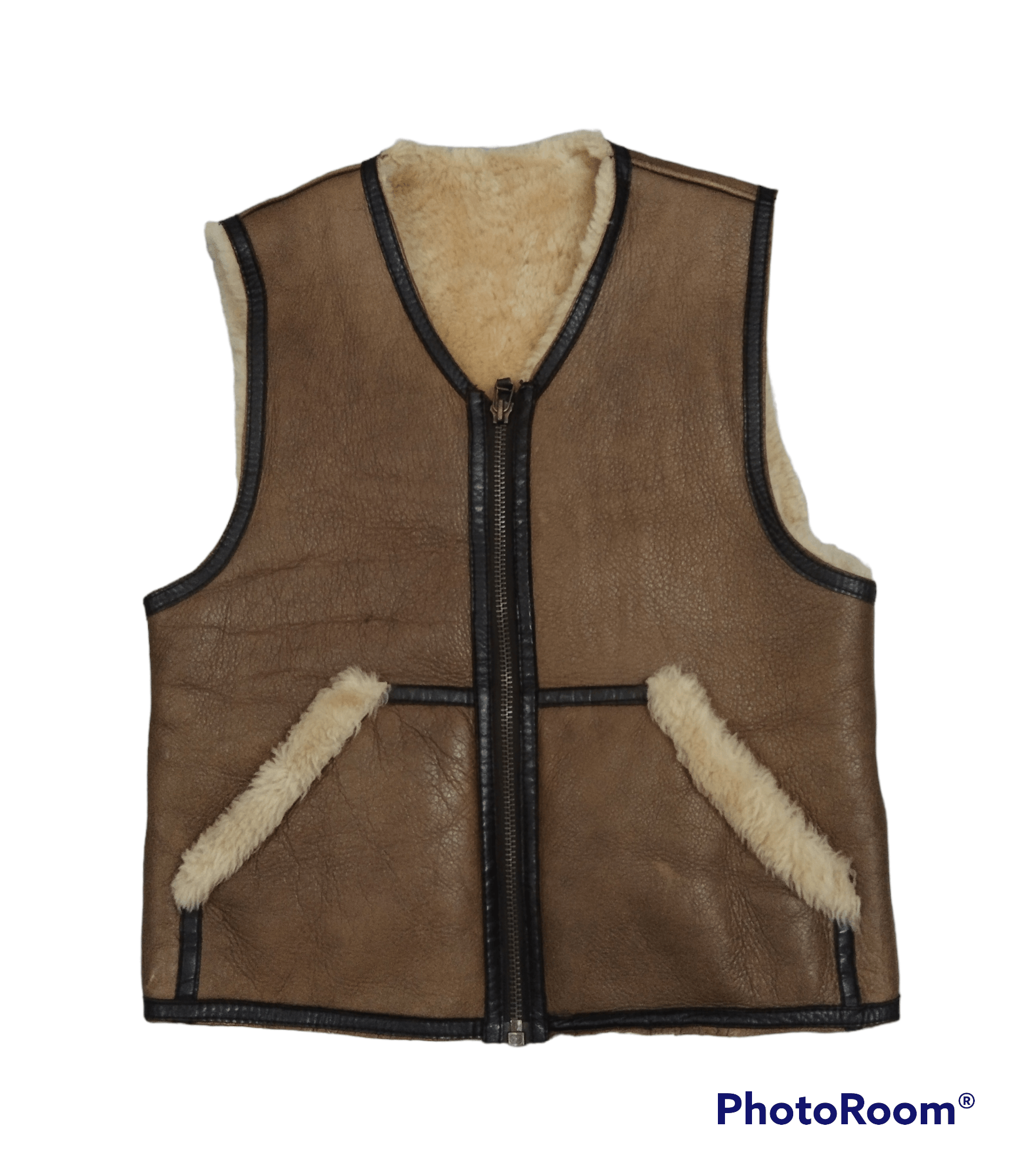 Other SHEEPSKIN SHERPA VEST JACKET Size US L / EU 52-54 / 3 - 4 Thumbnail
