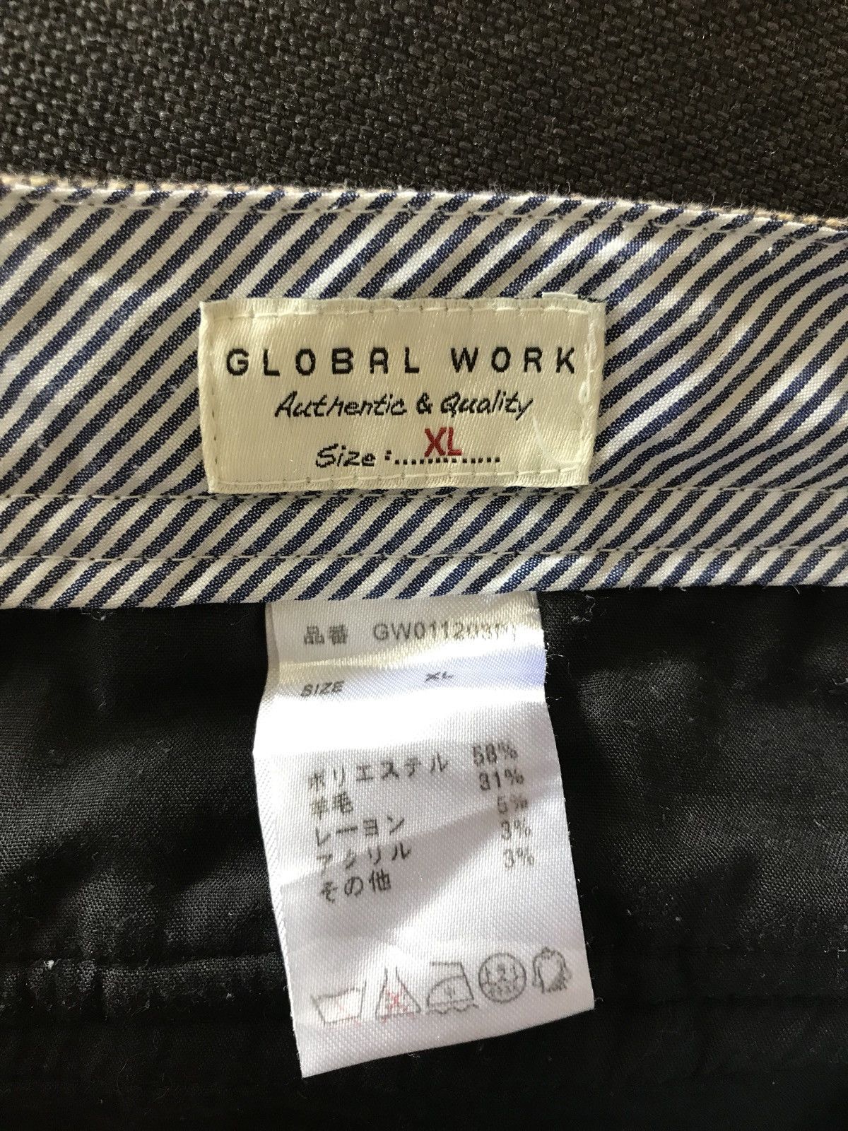 Global Work × Japanese Brand Japanese Brand Global Work Boiled Wool Cargo Size US 35 - 10 Thumbnail