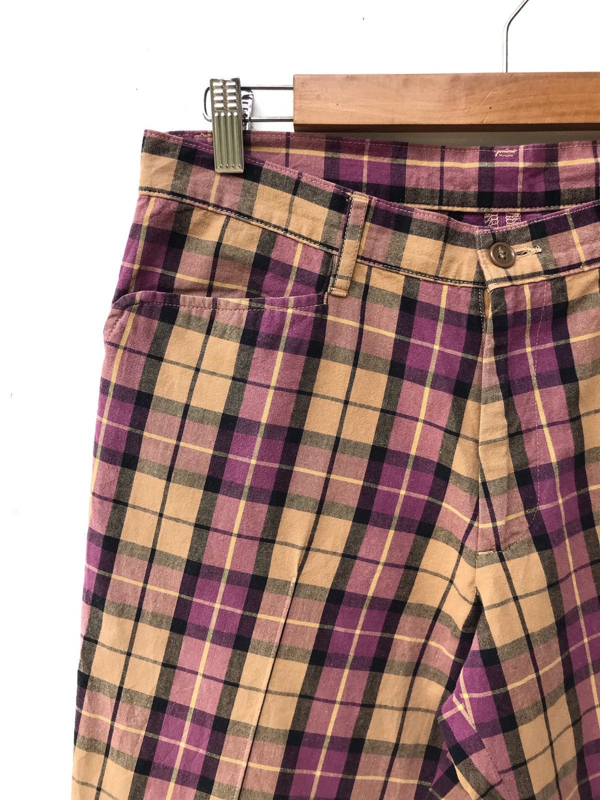 Beams Plus Made In Japan BEAMS Checked Pants Size US 30 / EU 46 - 3 Thumbnail