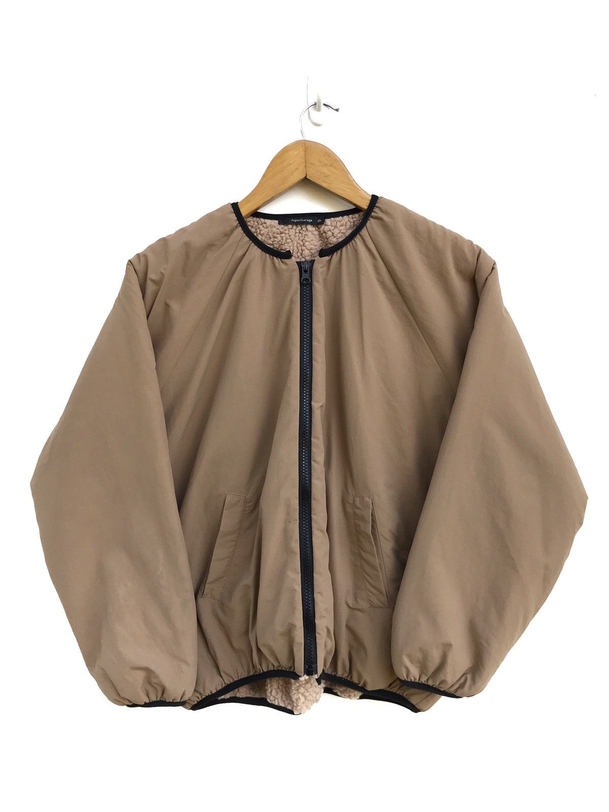 Japanese Brand Japanese Brand Aqua Garage Sherpa Lining Zipper Jacket Size US M / EU 48-50 / 2 - 2 Thumbnail