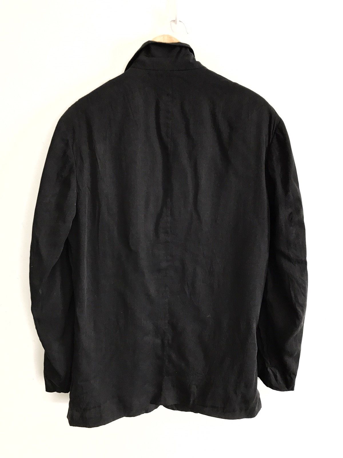 Designer Minimalist Industria Rayon Lightweight Jacket Made In Italy Size US M / EU 48-50 / 2 - 2 Thumbnail
