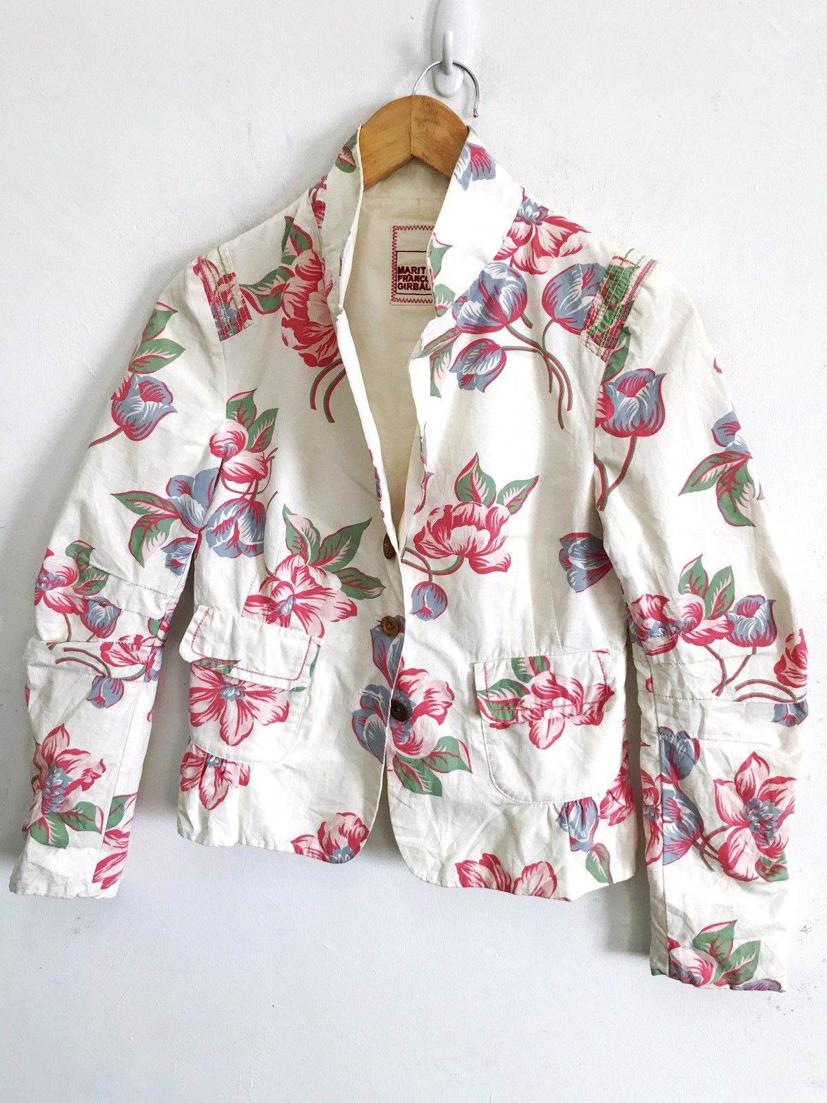 Marithe + Francois Girbaud Marithe Francois Girbaud Floral Pattern Lightweight Jacket Size US M / EU 48-50 / 2 - 2 Thumbnail