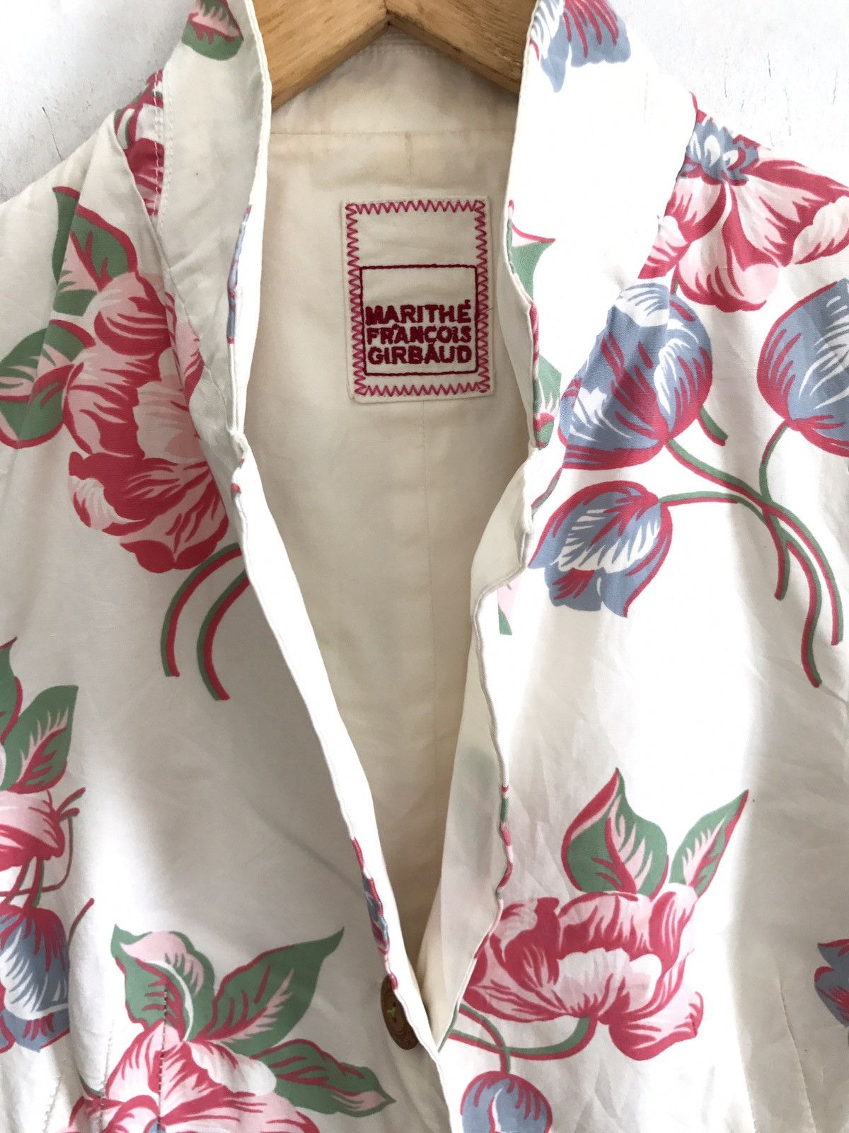 Marithe + Francois Girbaud Marithe Francois Girbaud Floral Pattern Lightweight Jacket Size US M / EU 48-50 / 2 - 4 Thumbnail