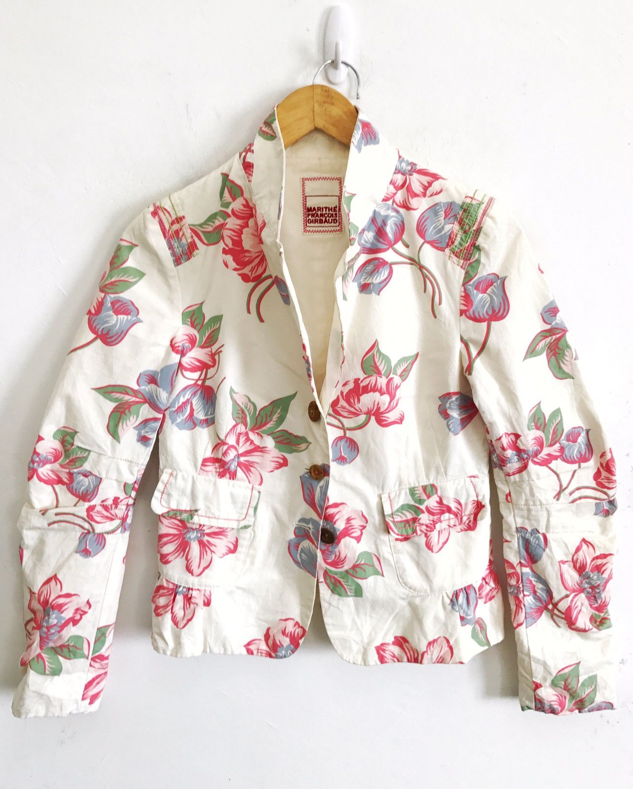 Marithe + Francois Girbaud Marithe Francois Girbaud Floral Pattern Lightweight Jacket Size US M / EU 48-50 / 2 - 1 Thumbnail