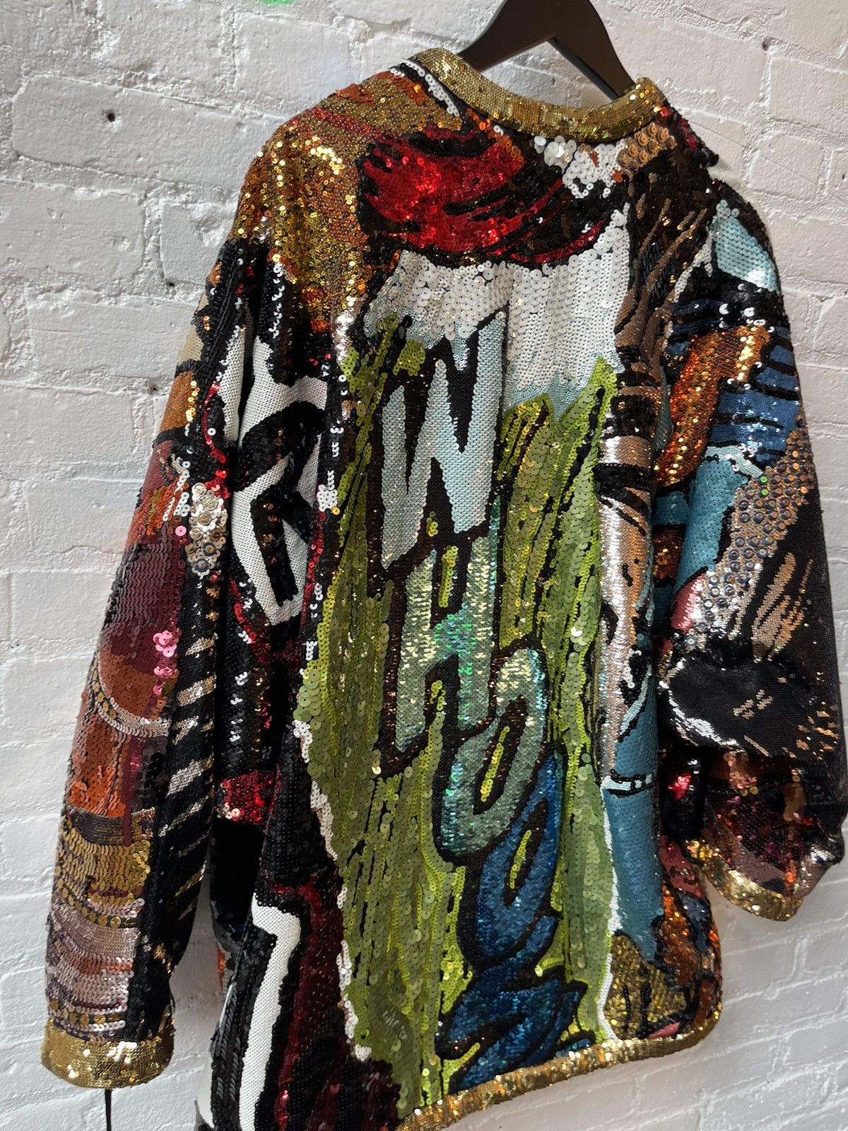 Celine Celine 2019 Runway 1/3 Marclay Sequin Jacket 4Gseller Size US L / EU 52-54 / 3 - 10 Thumbnail