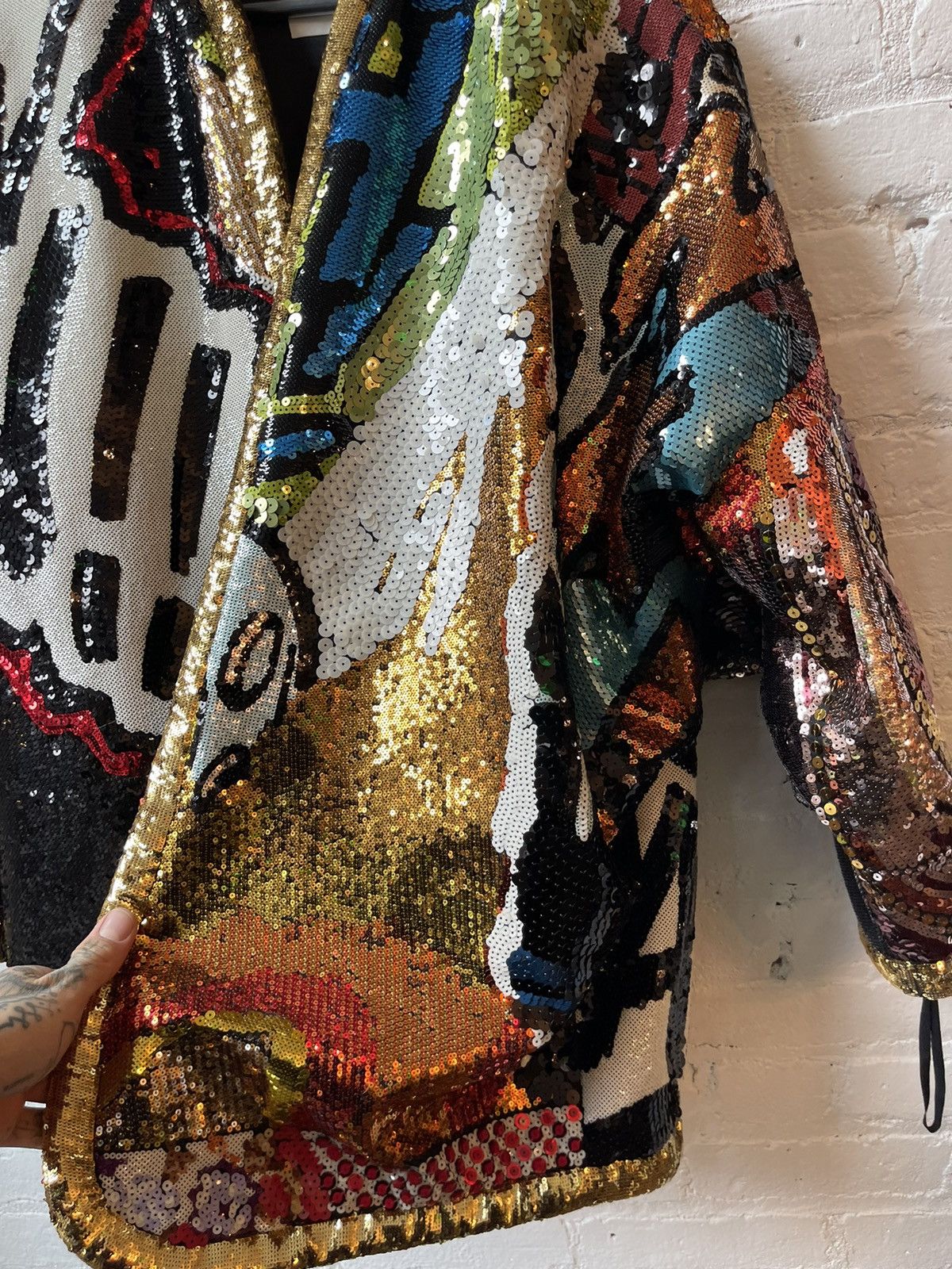Celine Celine 2019 Runway 1/3 Marclay Sequin Jacket 4Gseller Size US L / EU 52-54 / 3 - 8 Thumbnail