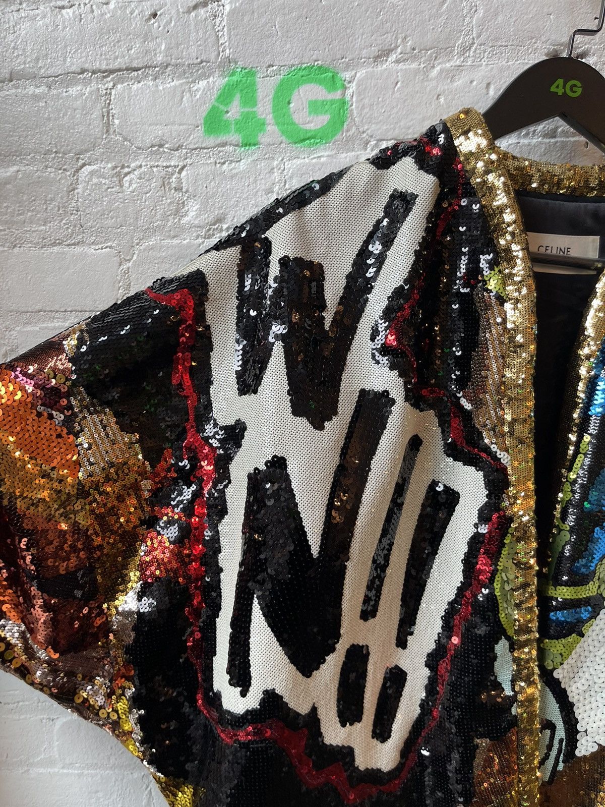 Celine Celine 2019 Runway 1/3 Marclay Sequin Jacket 4Gseller Size US L / EU 52-54 / 3 - 3 Thumbnail
