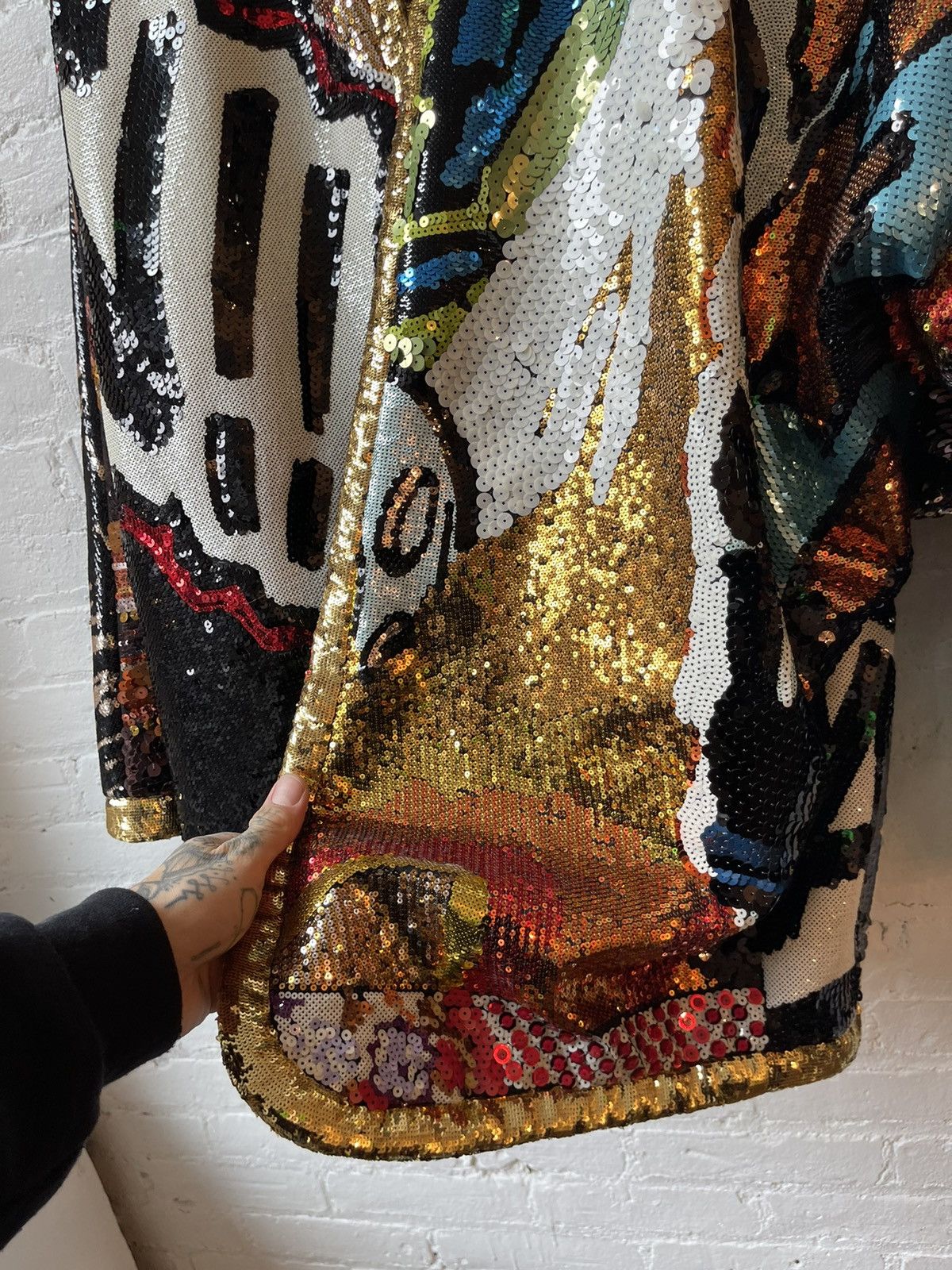 Celine Celine 2019 Runway 1/3 Marclay Sequin Jacket 4Gseller Size US L / EU 52-54 / 3 - 7 Thumbnail