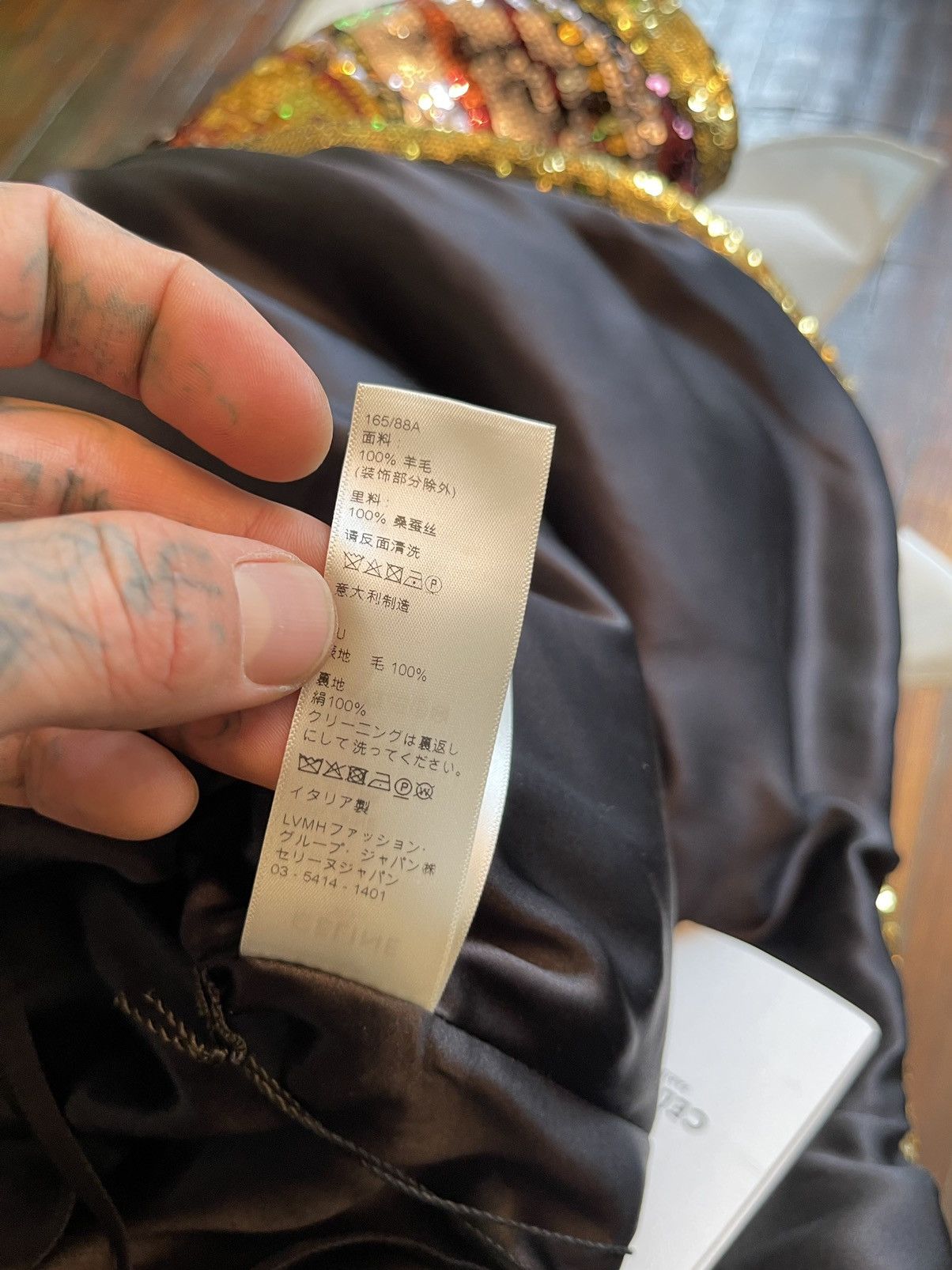 Celine Celine 2019 Runway 1/3 Marclay Sequin Jacket 4Gseller Size US L / EU 52-54 / 3 - 18 Thumbnail