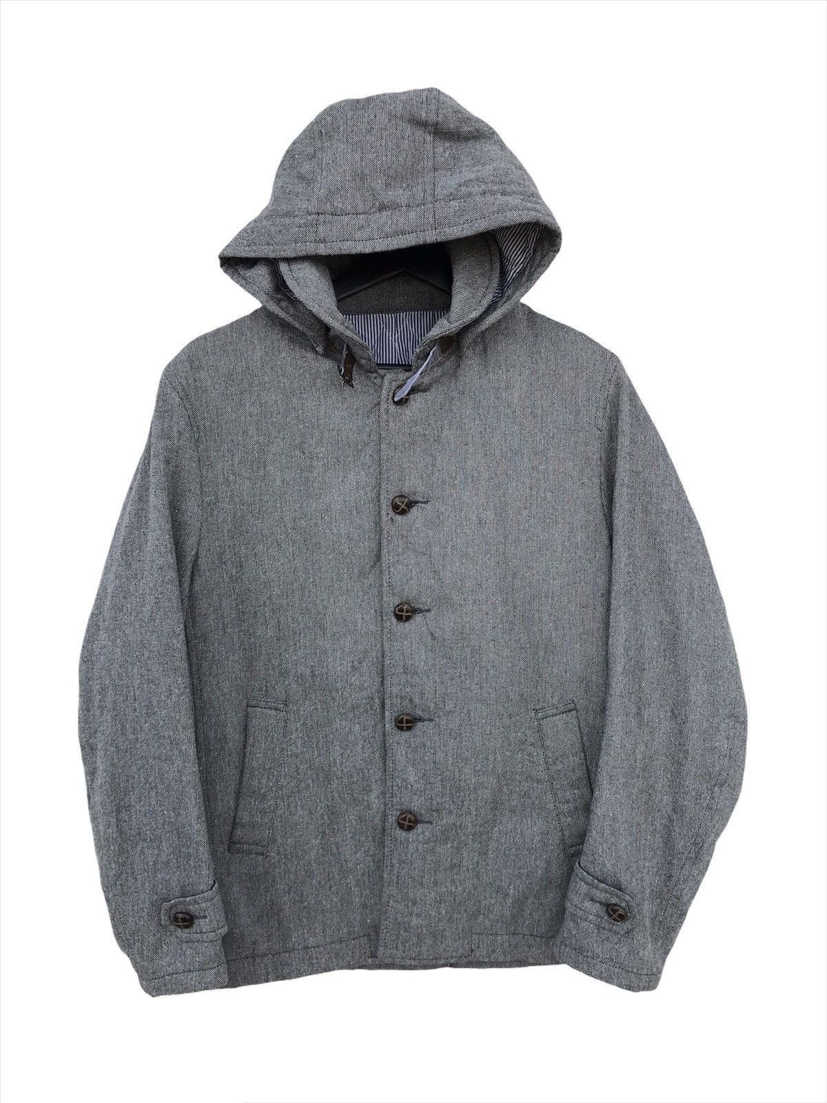 Japanese Brand Japanese Brand TKMIXPICE Wool Hoodie Jacket Size US S / EU 44-46 / 1 - 2 Thumbnail