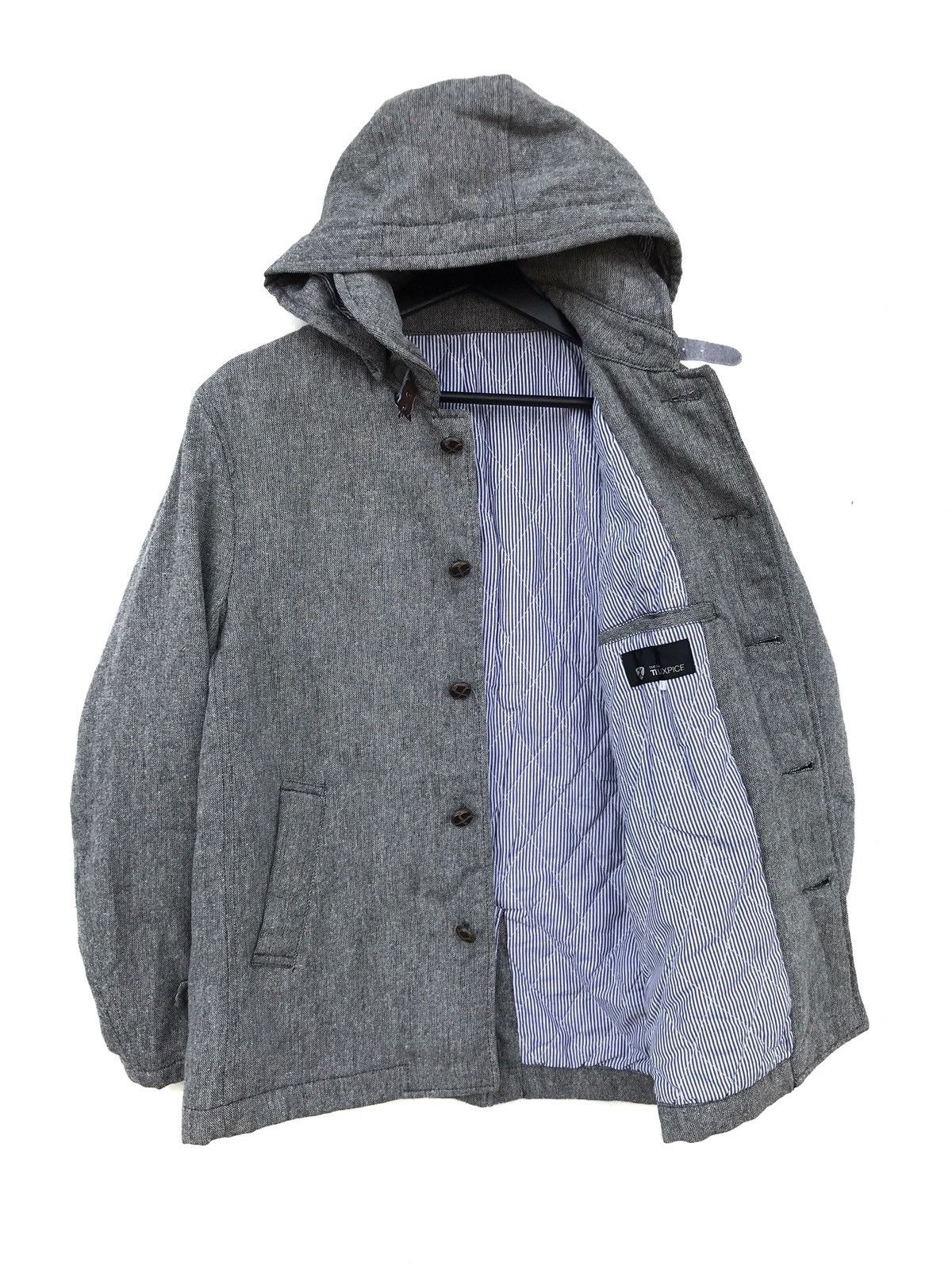 Japanese Brand Japanese Brand TKMIXPICE Wool Hoodie Jacket Size US S / EU 44-46 / 1 - 1 Thumbnail
