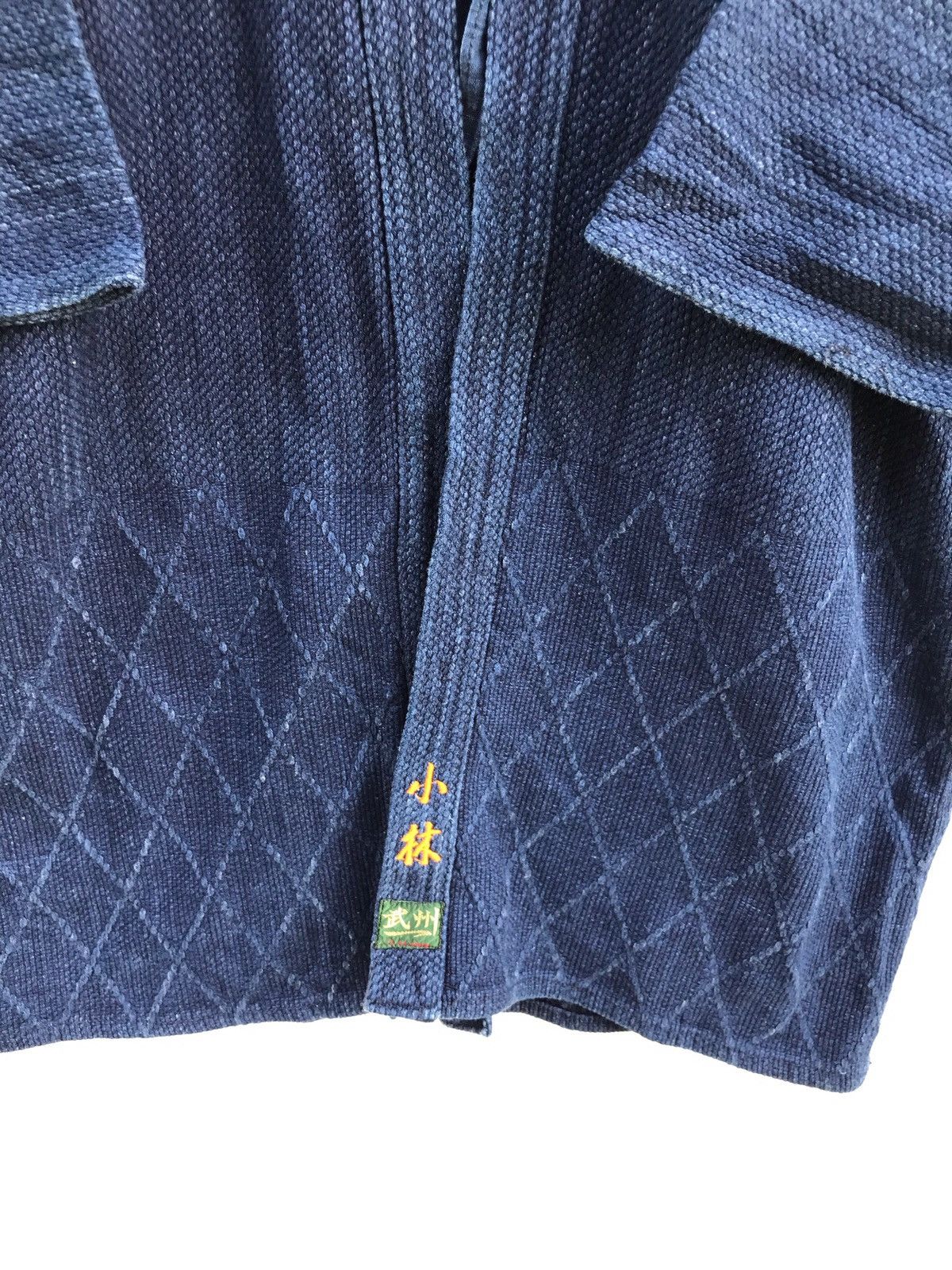 Indigo × Japanese Brand Vintage Distressed Indigo Sanjuro Kimono Jacket Visvim Style Size US M / EU 48-50 / 2 - 6 Thumbnail