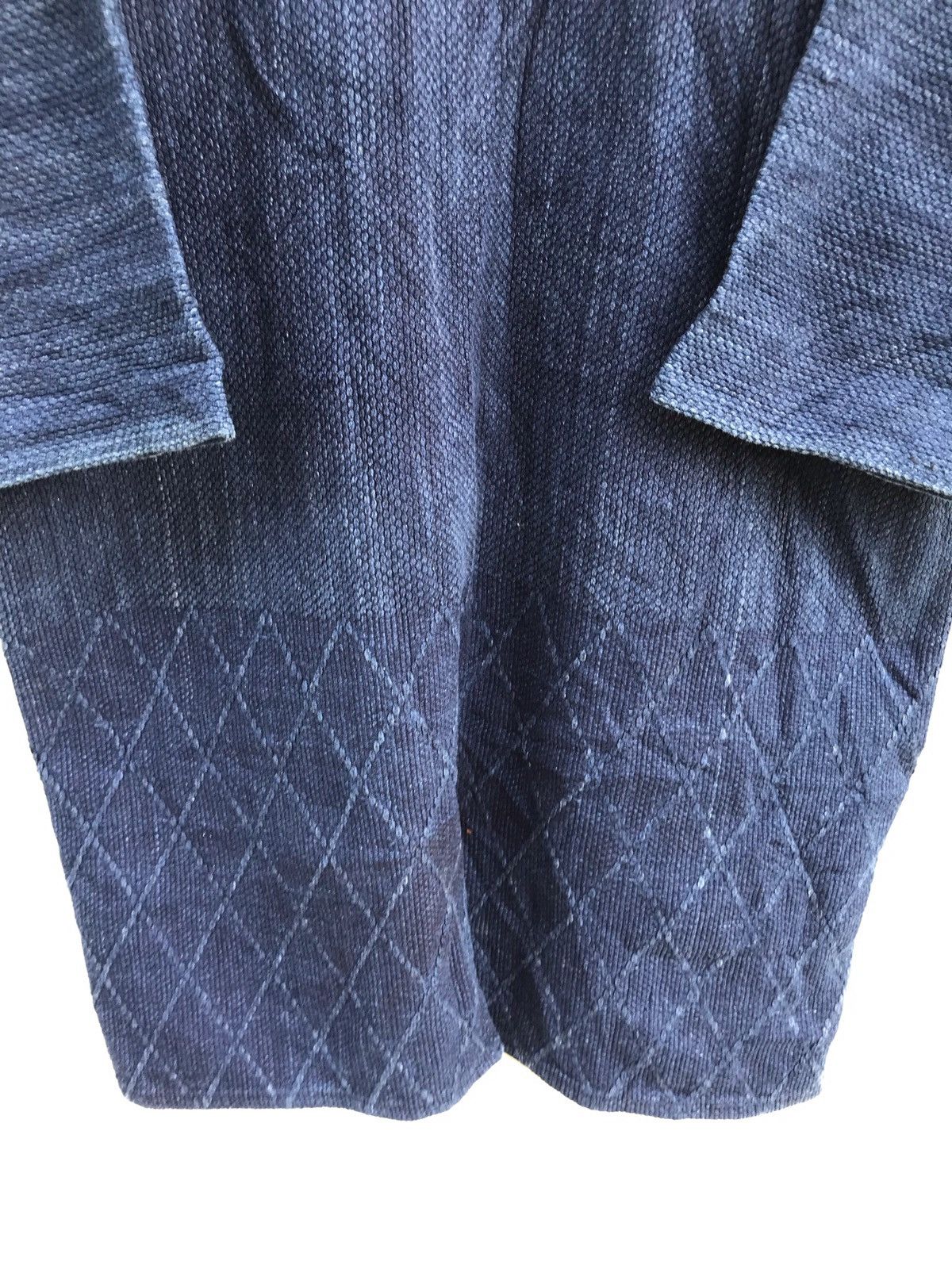 Indigo × Japanese Brand Vintage Distressed Indigo Sanjuro Kimono Jacket Visvim Style Size US M / EU 48-50 / 2 - 7 Thumbnail
