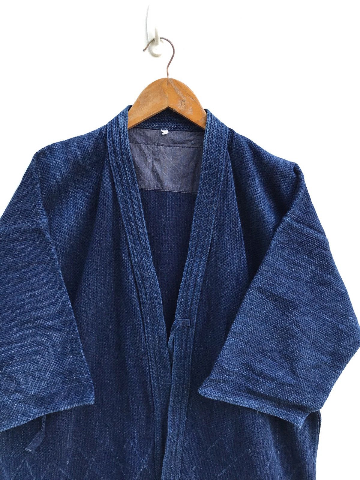 Indigo × Japanese Brand Vintage Distressed Indigo Sanjuro Kimono Jacket Visvim Style Size US M / EU 48-50 / 2 - 1 Thumbnail