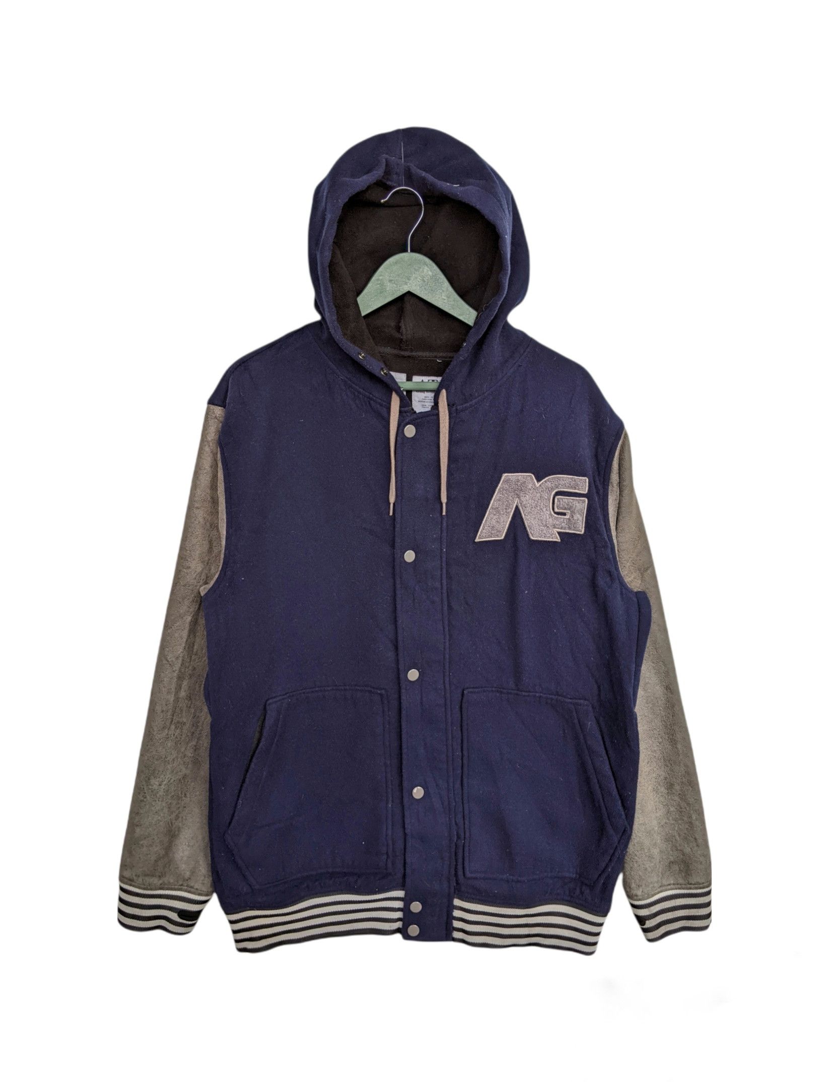 image of Analog Technical Fashion Varsity Jacket in Dark Blue, Men's (Size Medium)