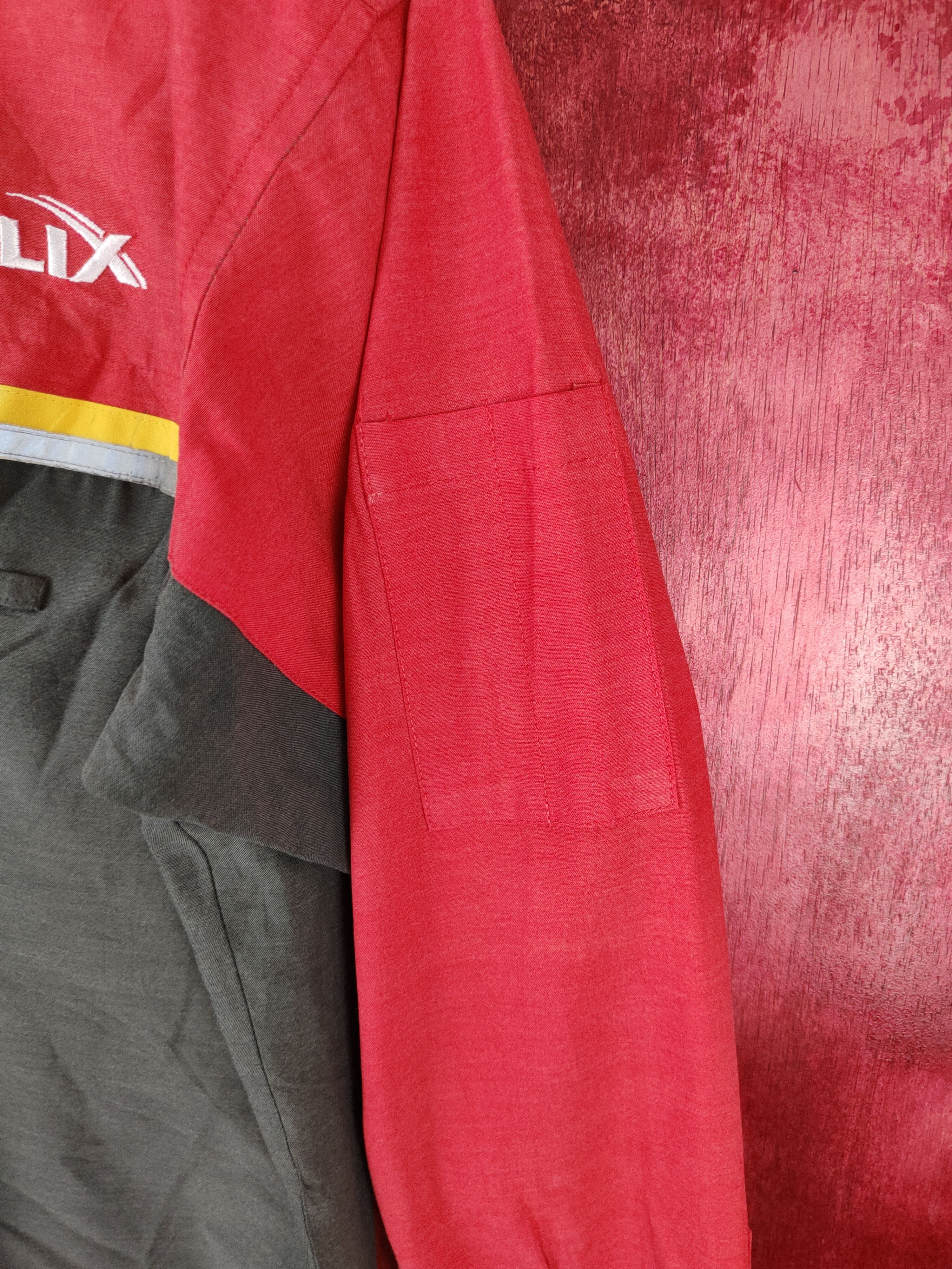 Ferrari × Vintage Ferrari-Shell Helix Gray Red Long Sleeve Shirt #422 Size US M / EU 48-50 / 2 - 3 Thumbnail