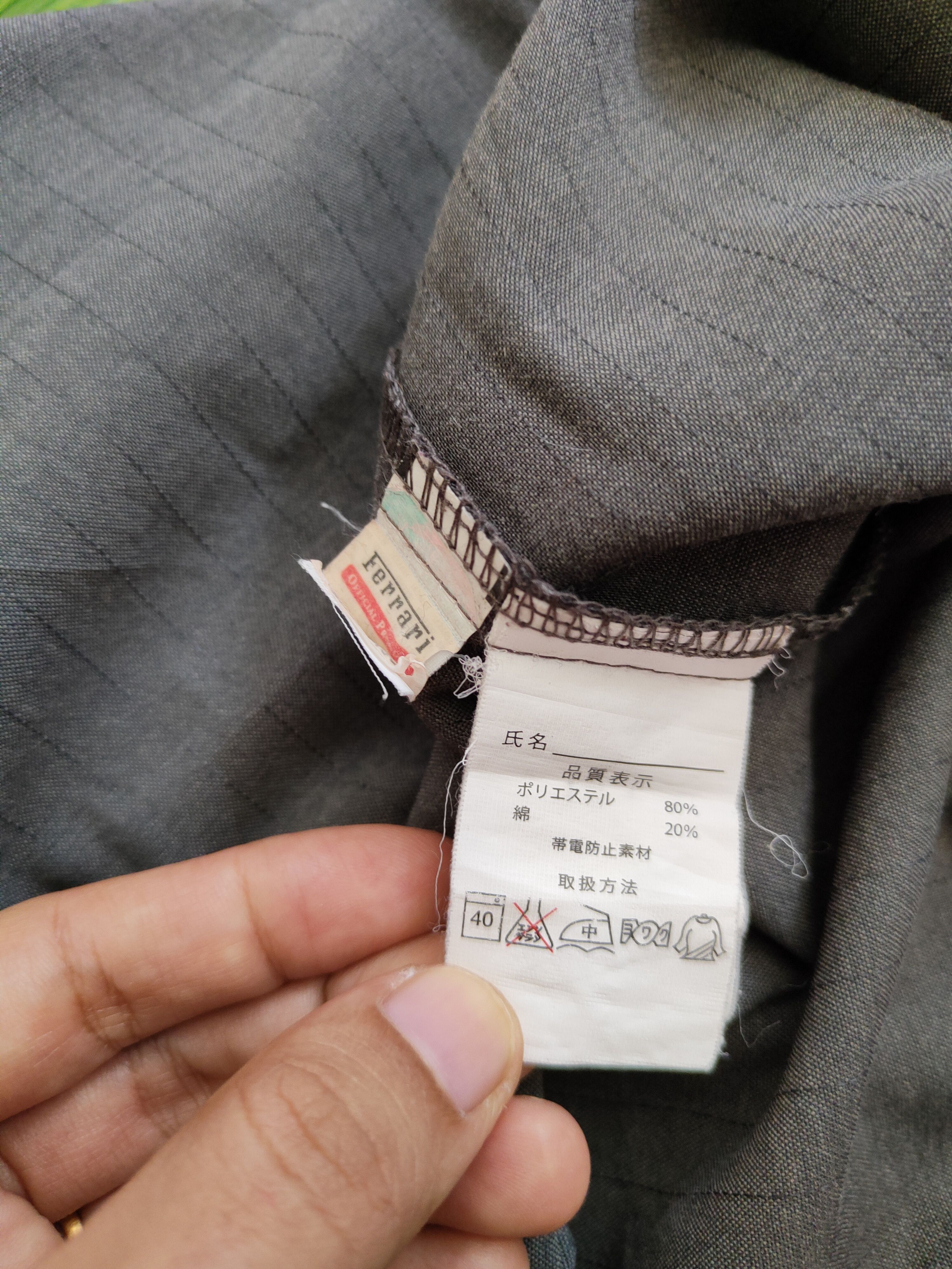 Ferrari × Vintage Ferrari-Shell Helix Gray Red Long Sleeve Shirt #422 Size US M / EU 48-50 / 2 - 13 Thumbnail