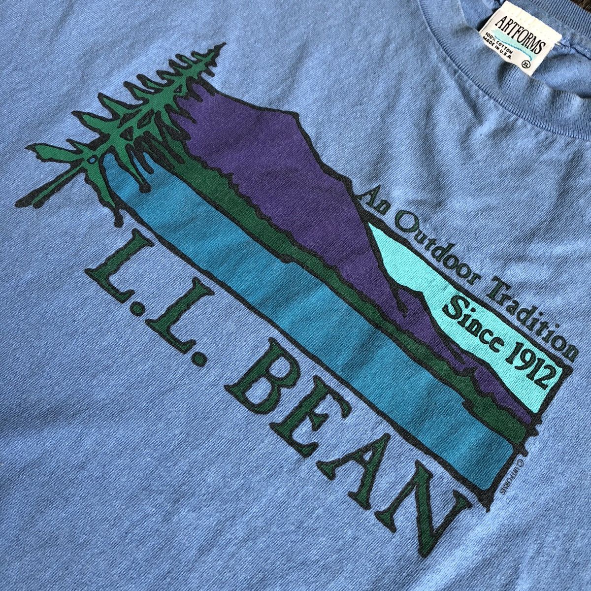 L.L. Bean Vintage 90s LL Bean Artworks Outdoor Graphic Long Sleeve Tee Size US XL / EU 56 / 4 - 3 Thumbnail