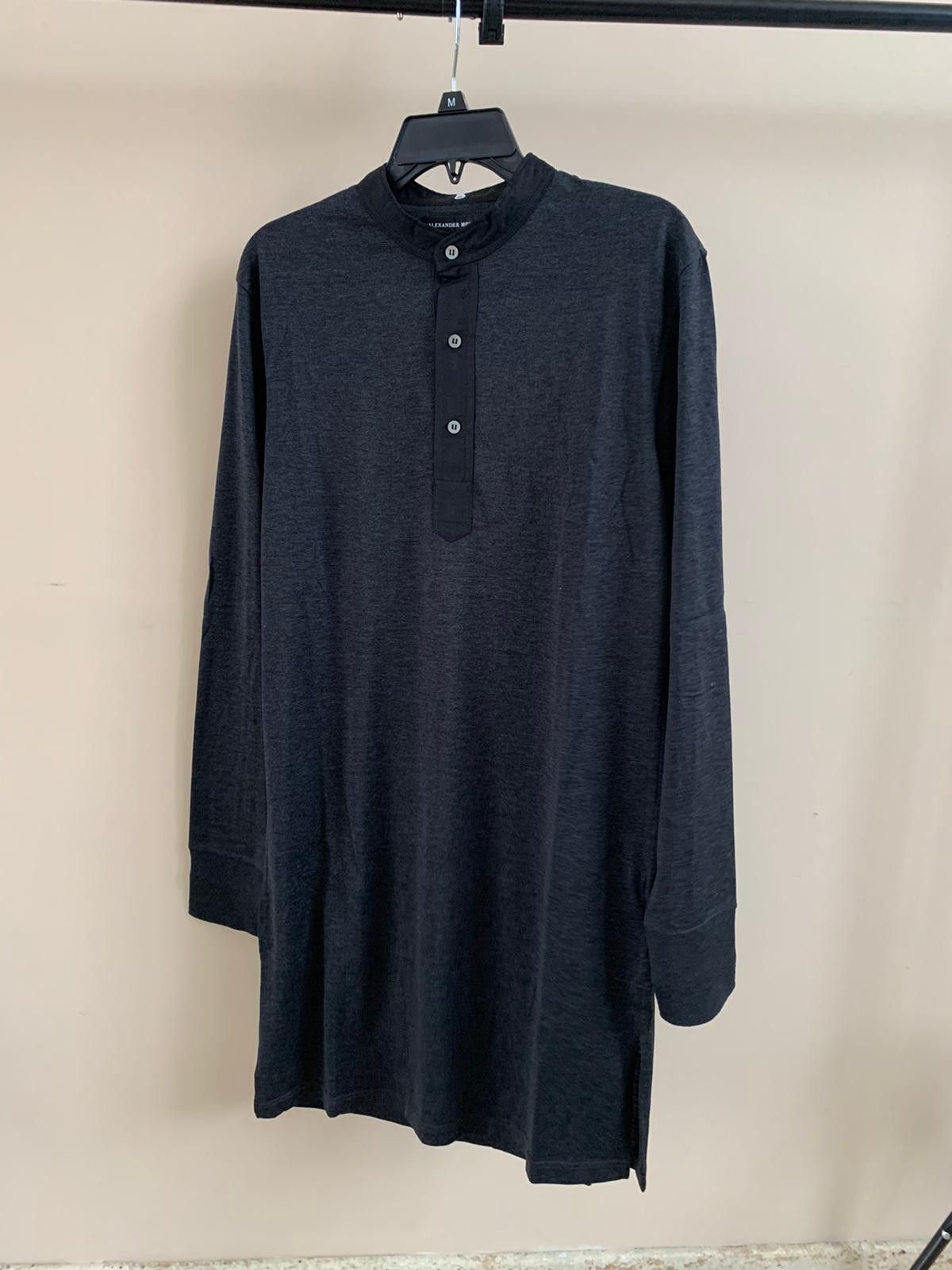 Alexander McQueen Long Shirt in Black Size US M / EU 48-50 / 2 - 2 Thumbnail