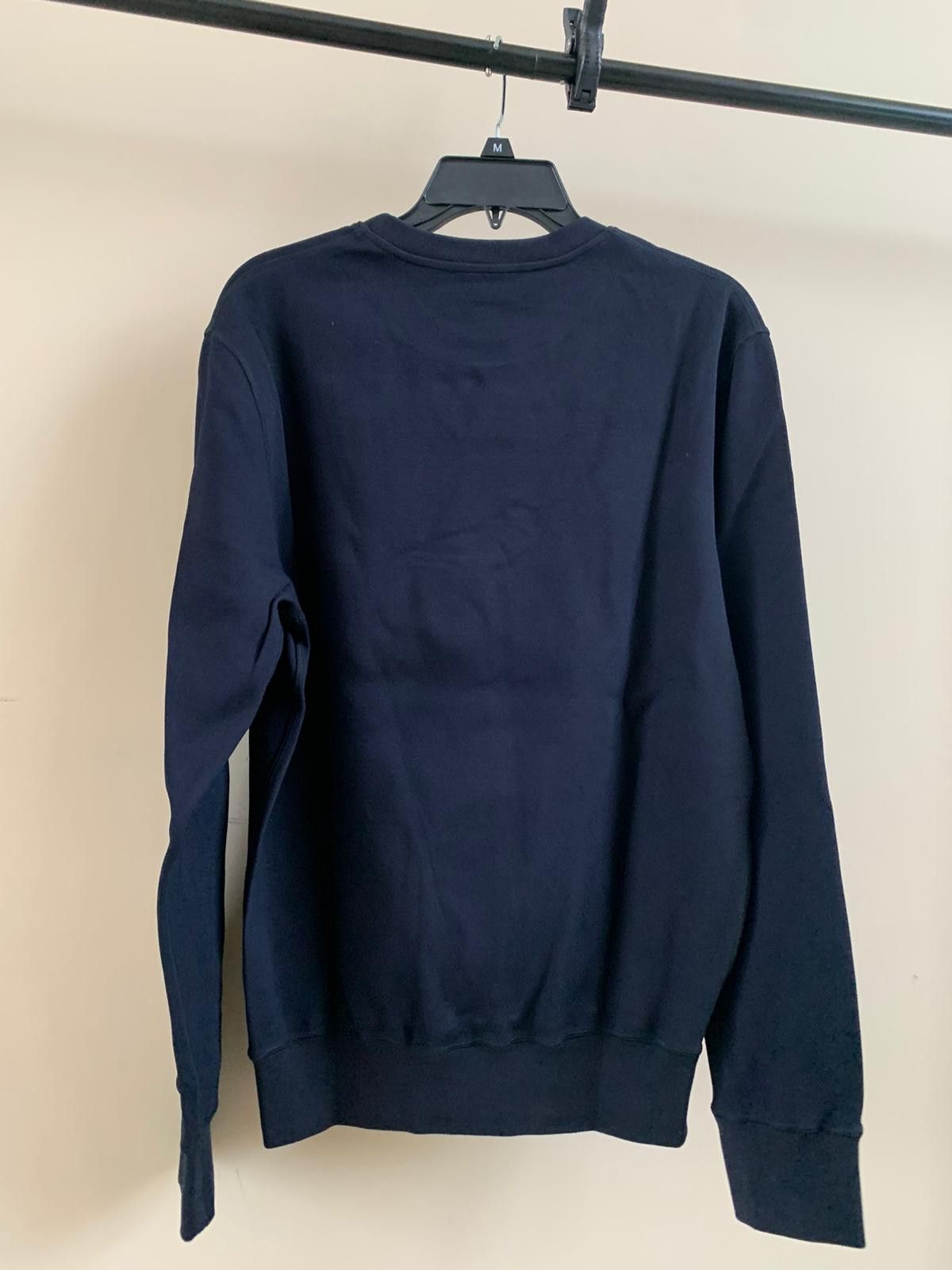 Alexander McQueen Micro Scrub Crewneck in Deep Navy Size US M / EU 48-50 / 2 - 10 Thumbnail