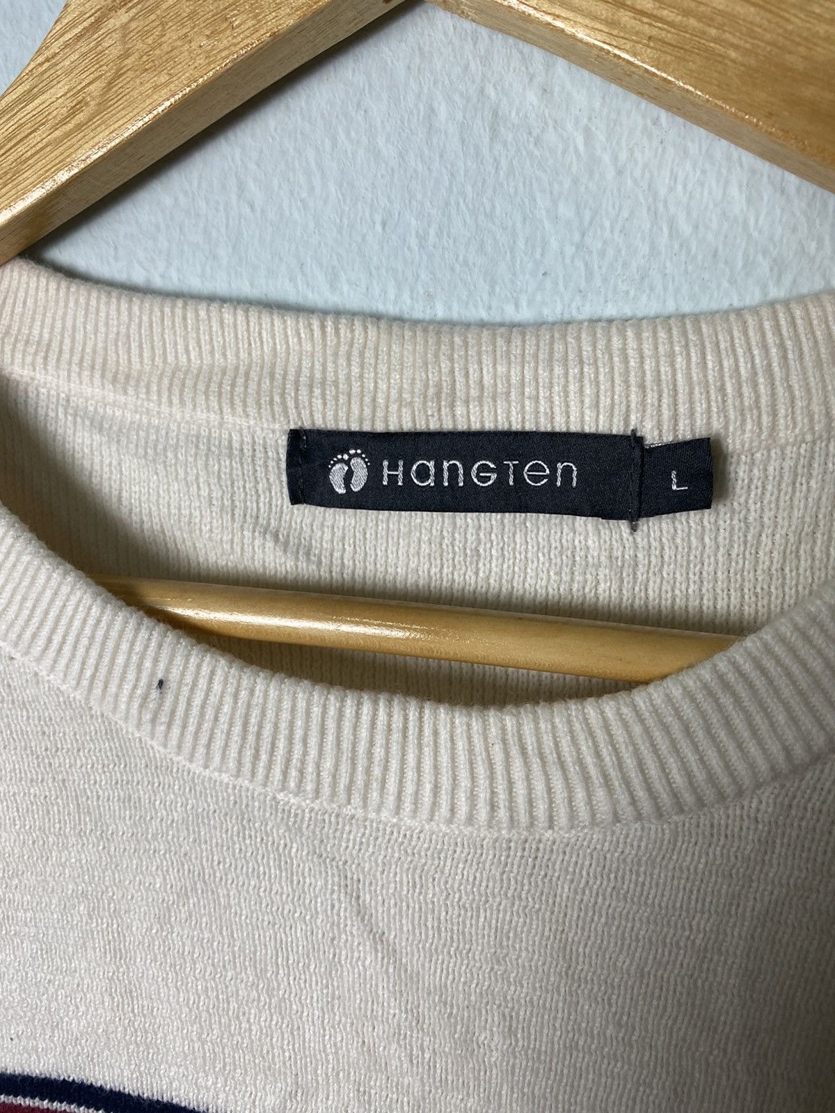 Hang Ten × Japanese Brand Hang Ten Stripes Knitwear Sweater Size US M / EU 48-50 / 2 - 3 Thumbnail