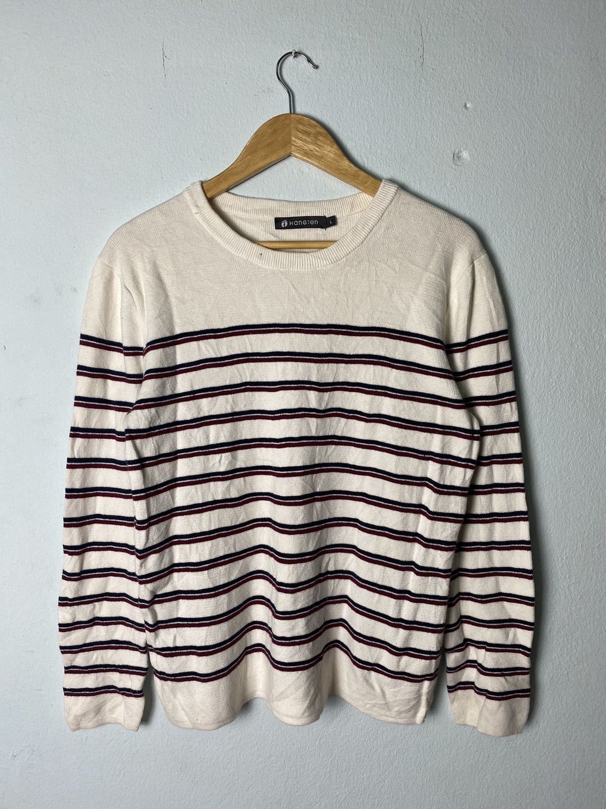 Hang Ten × Japanese Brand Hang Ten Stripes Knitwear Sweater Size US M / EU 48-50 / 2 - 1 Thumbnail
