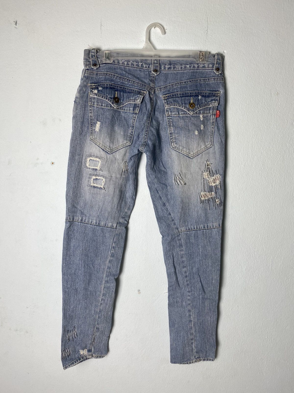 Japanese Brand Distressed Denim Design Pant Size US 30 / EU 46 - 11 Thumbnail