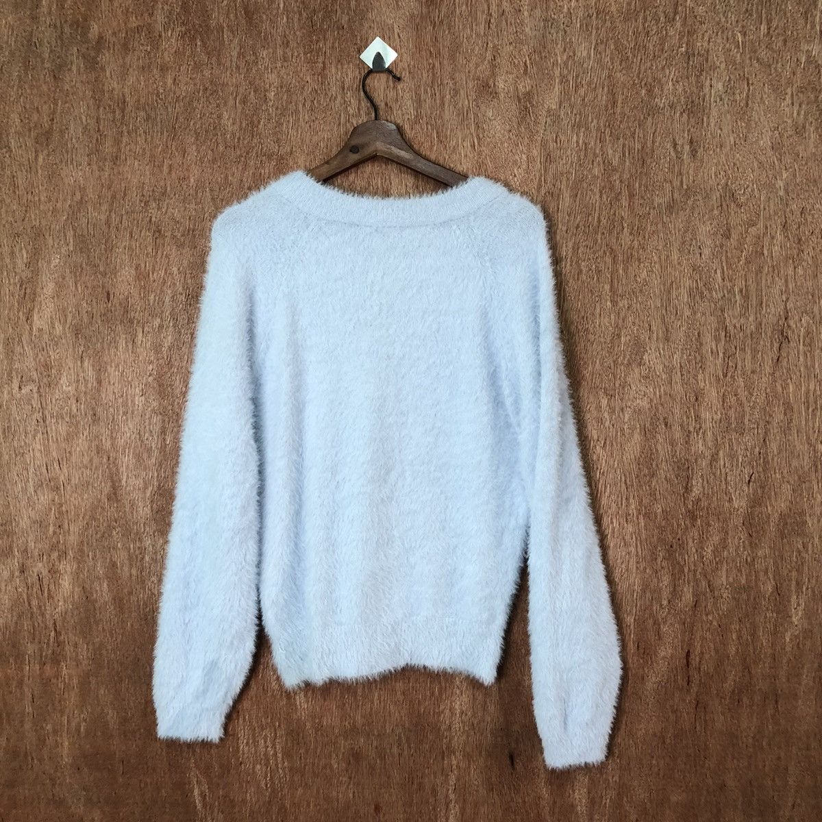 Japanese Brand Wallamanda Blue Shag Shaggy Fur Mohair Knitwear #6434 Size M / US 6-8 / IT 42-44 - 6 Thumbnail