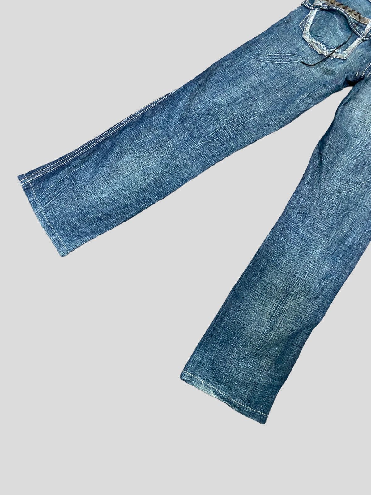 Marithe + Francois Girbaud VINTAGE MARITHE FRANCOIS GIRBAUD BONDAGE STYLE DENIM JEAN Size US 27 - 9 Thumbnail