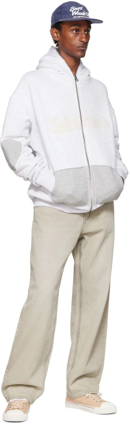 Saintwoods Saintwoods Grey Zip-Up Hoodie Size M Size US M / EU 48-50 / 2 - 3 Thumbnail