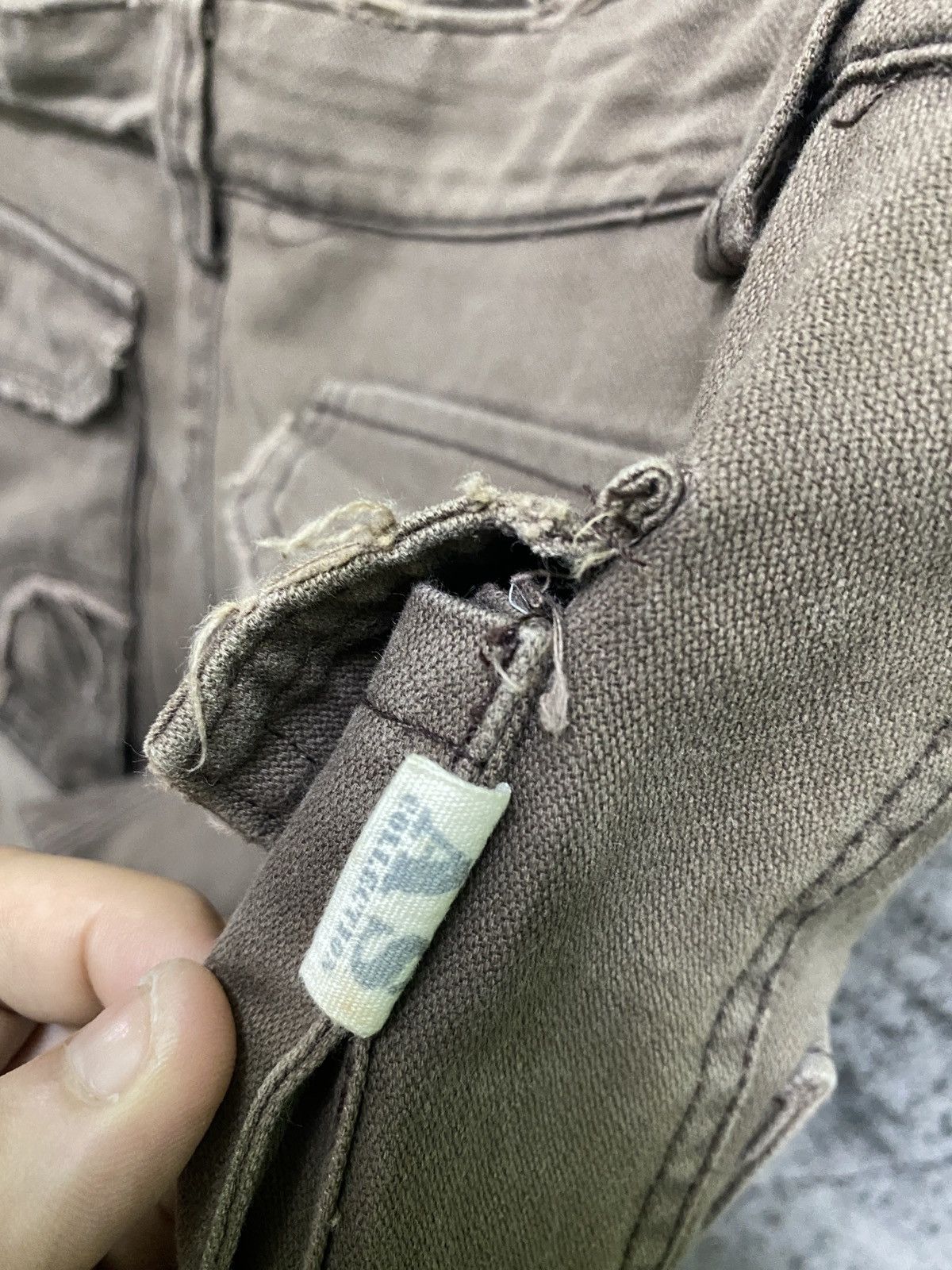 Japanese Brand AS COLLECTION Double Waist Faded Brown Bush Pants Size US 32 / EU 48 - 18 Thumbnail
