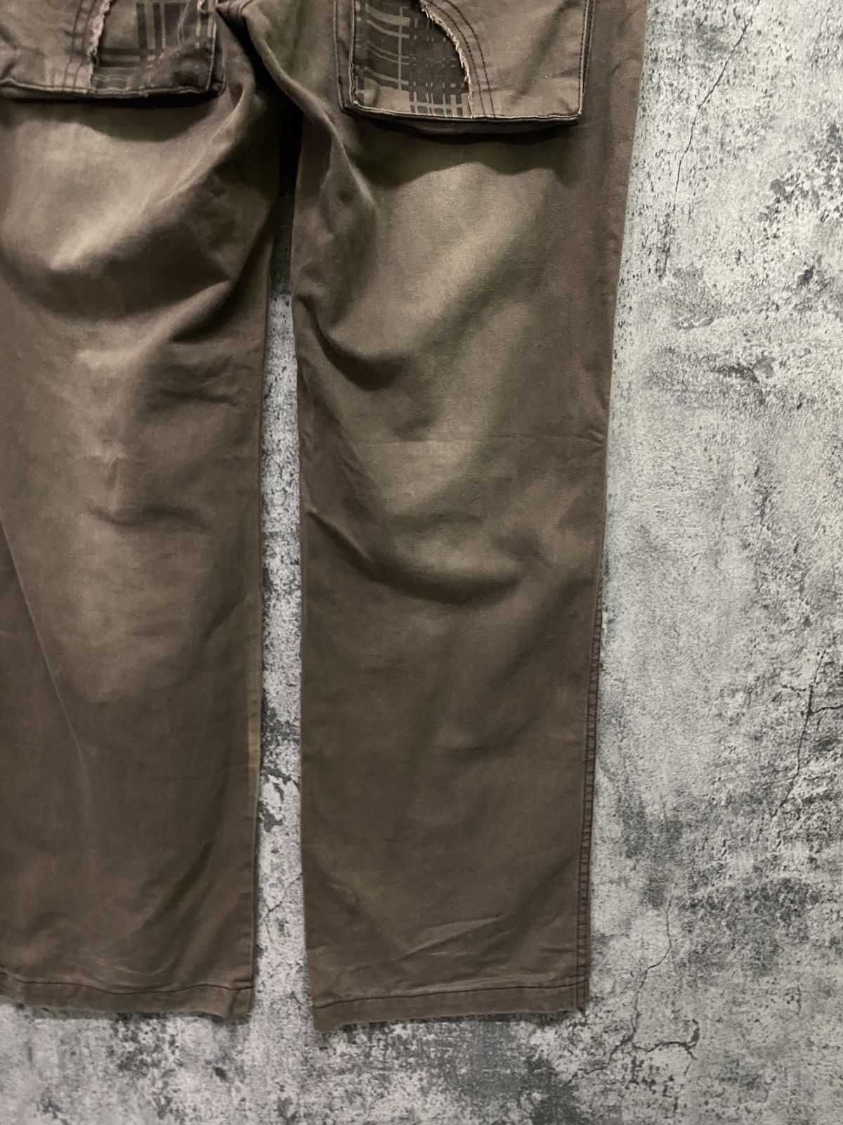 Japanese Brand AS COLLECTION Double Waist Faded Brown Bush Pants Size US 32 / EU 48 - 15 Thumbnail