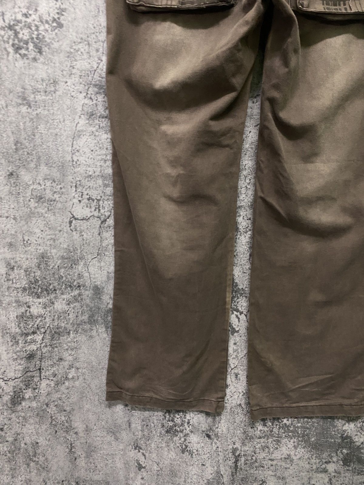 Japanese Brand AS COLLECTION Double Waist Faded Brown Bush Pants Size US 32 / EU 48 - 14 Thumbnail