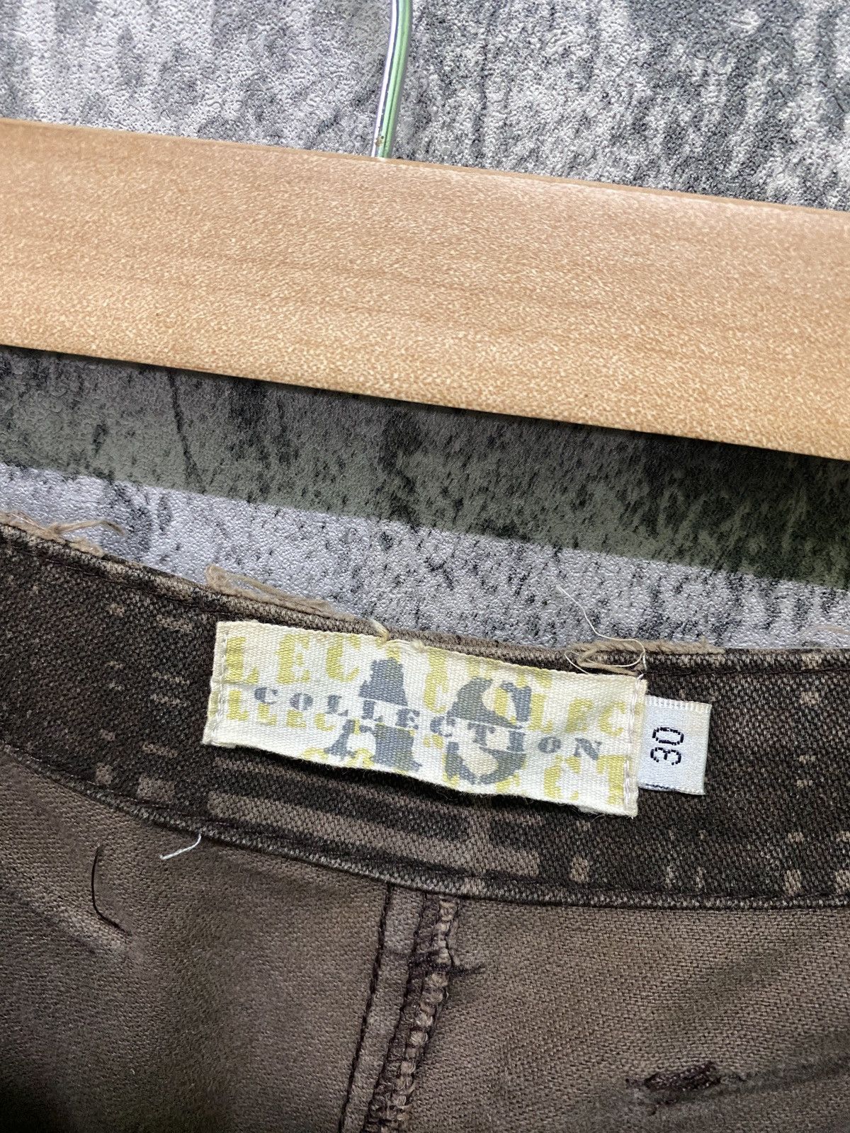 Japanese Brand AS COLLECTION Double Waist Faded Brown Bush Pants Size US 32 / EU 48 - 19 Thumbnail