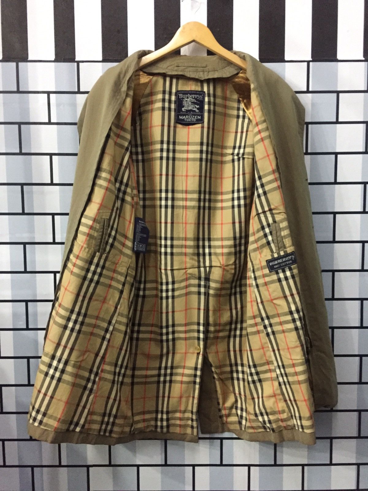 Burberry × Vintage Vintage Burberrys nova check maruzen tokyo trench coat Size US S / EU 44-46 / 1 - 2 Thumbnail
