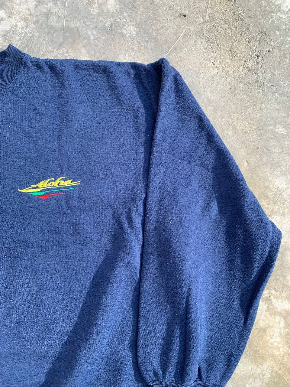 Vintage Vintage Boxy Aloha Spellout Embroidered Logo Sweatshirt Size US M / EU 48-50 / 2 - 3 Thumbnail