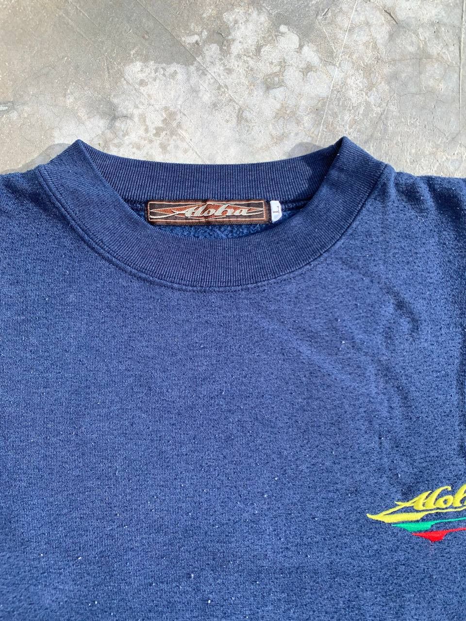 Vintage Vintage Boxy Aloha Spellout Embroidered Logo Sweatshirt Size US M / EU 48-50 / 2 - 5 Thumbnail