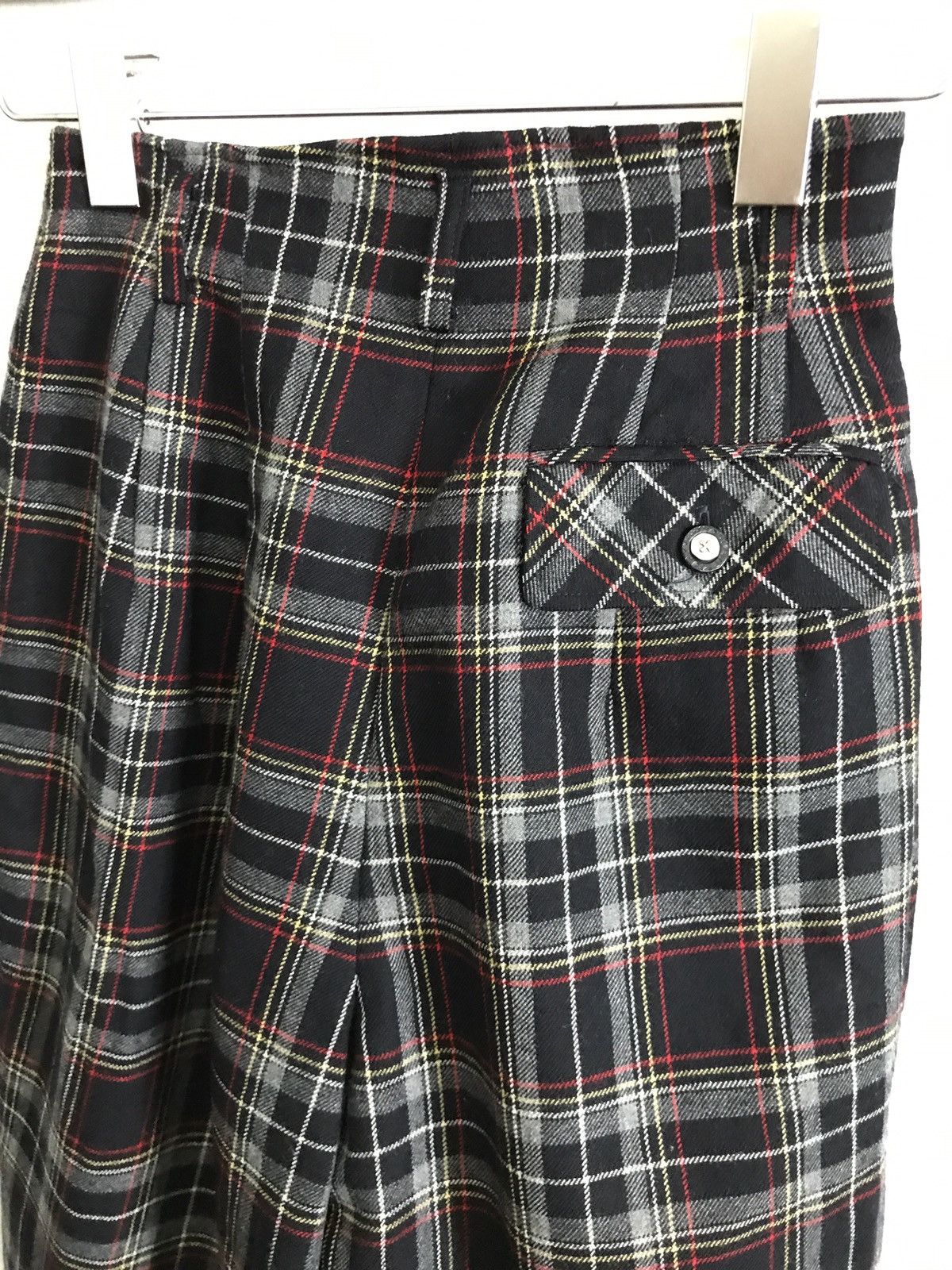 Designer Vintage Elle Sport High Waist Wide Baggy Tartan Pants Size US 26 / EU 42 - 6 Thumbnail