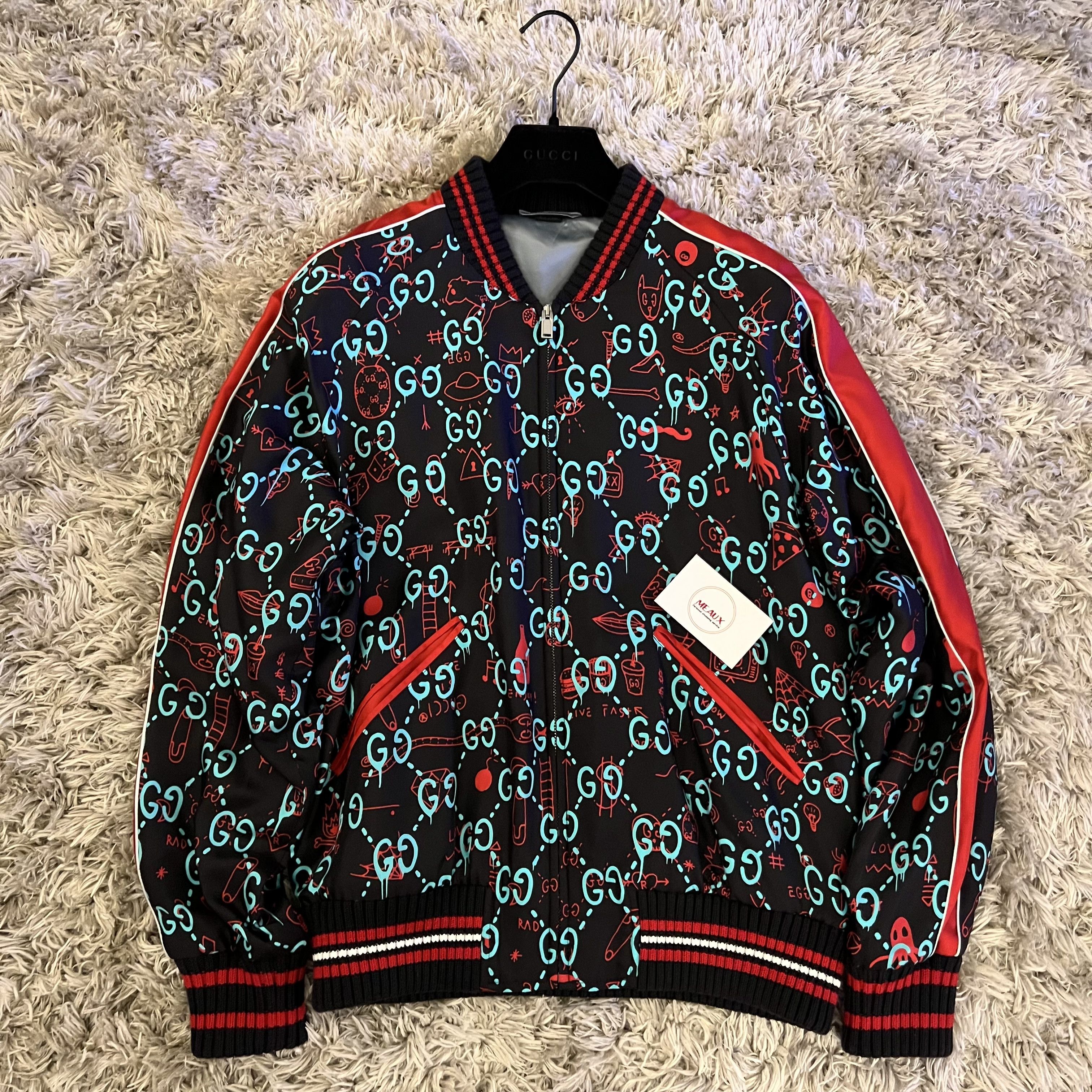 Gucci Gucci Ghost silk jacket size 50 new logo snake GG logo Size US M / EU 48-50 / 2 - 1 Thumbnail